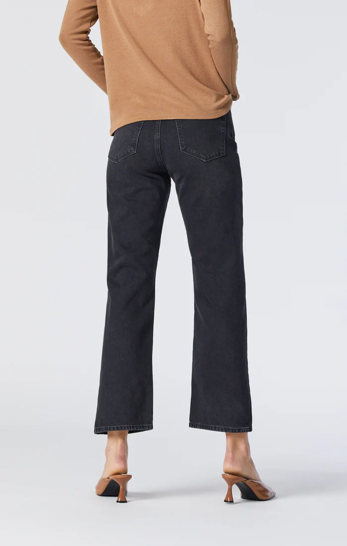 BARCELONA WIDE LEG IN DARK SMOKE ORGANIC BLUE - Image 3