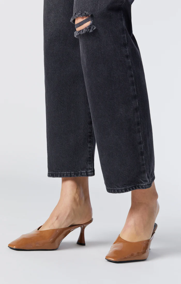 BARCELONA WIDE LEG IN DARK SMOKE ORGANIC BLUE - Image 9