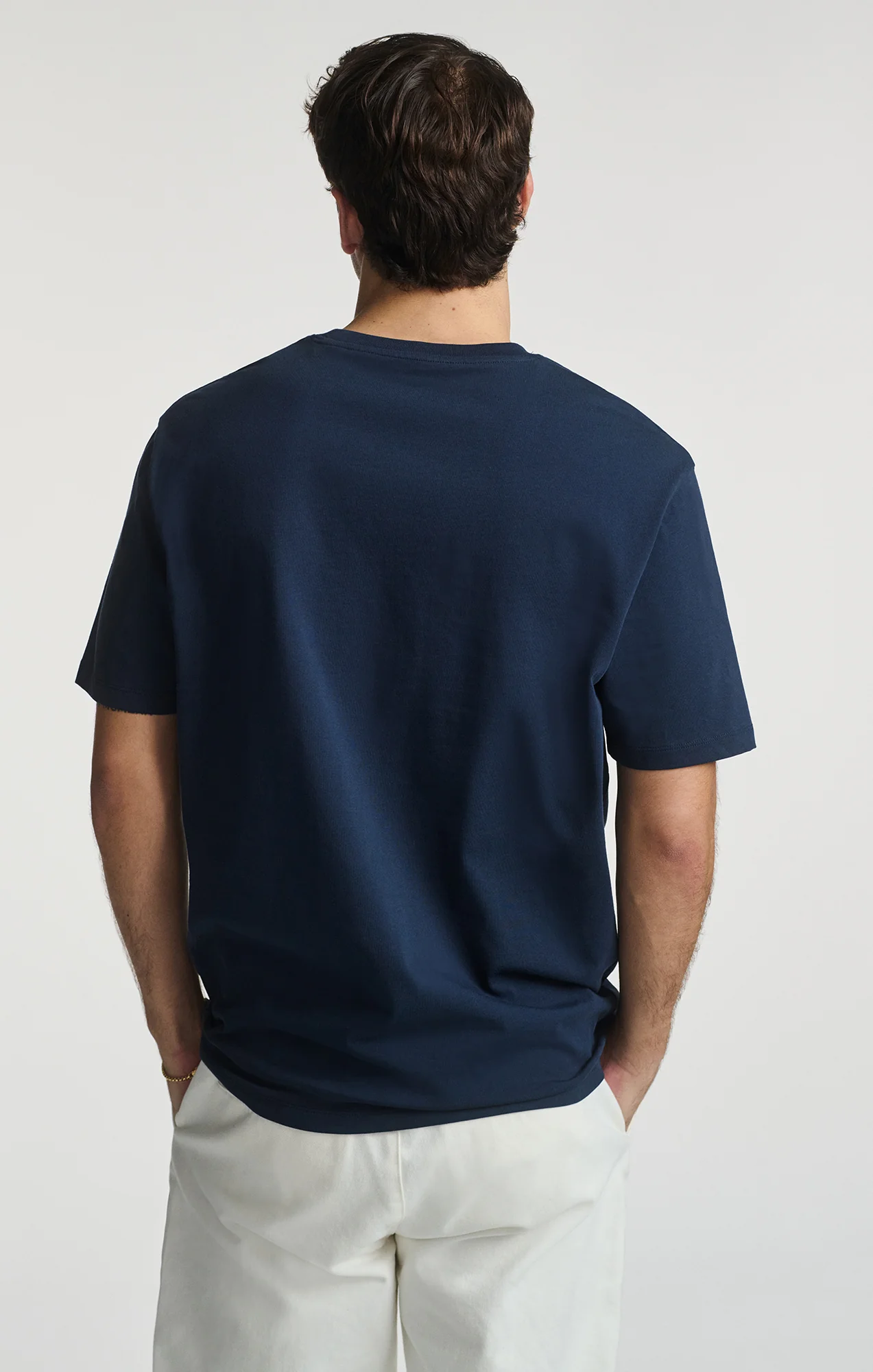 BASIC SHORT SLEEVE T-SHIRT IN BLACK IRIS - Image 3