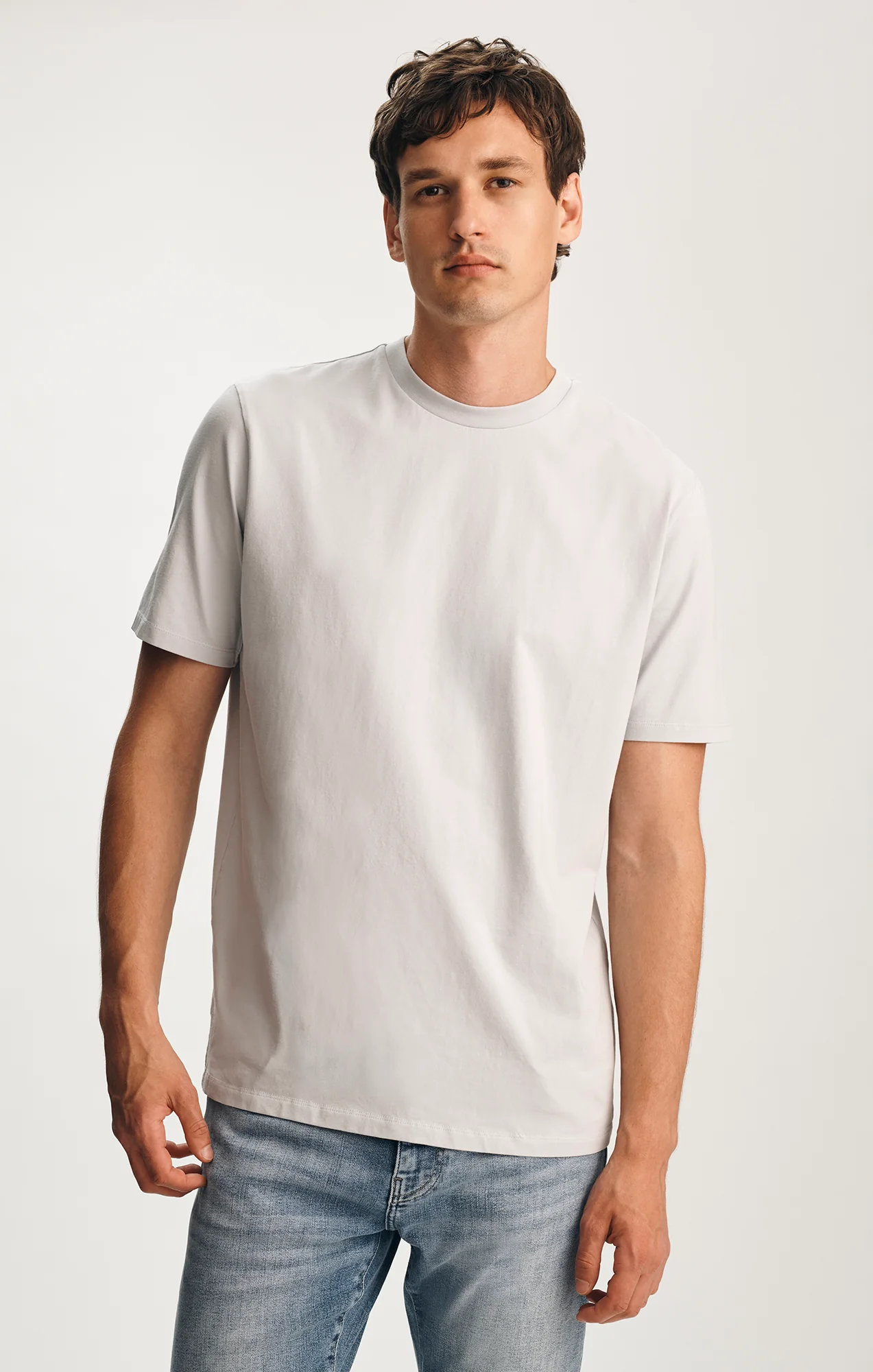 CREW NECK T-SHIRT IN PEARL BLUE