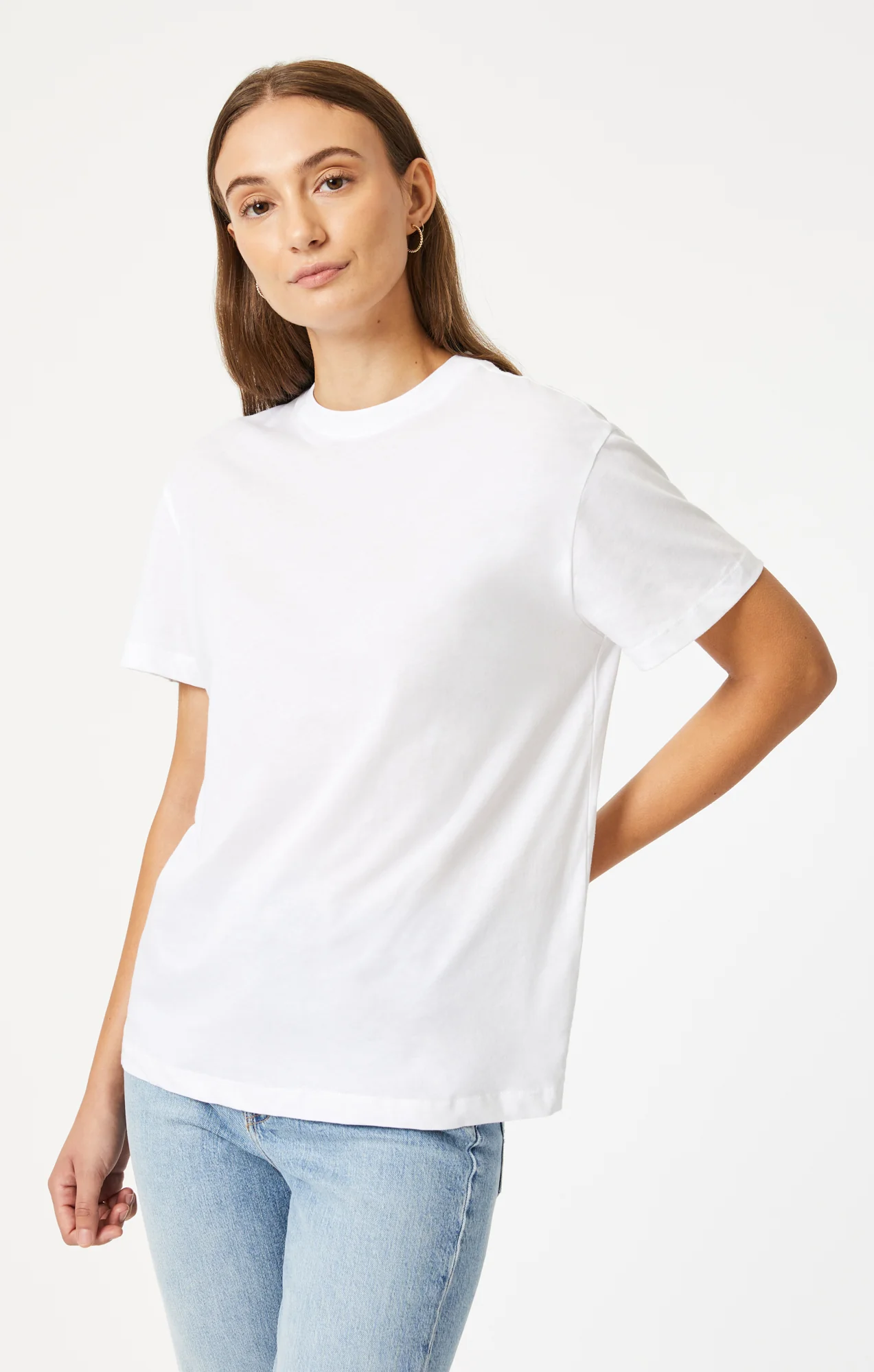 CREW NECK T-SHIRT IN WHITE - Image 2
