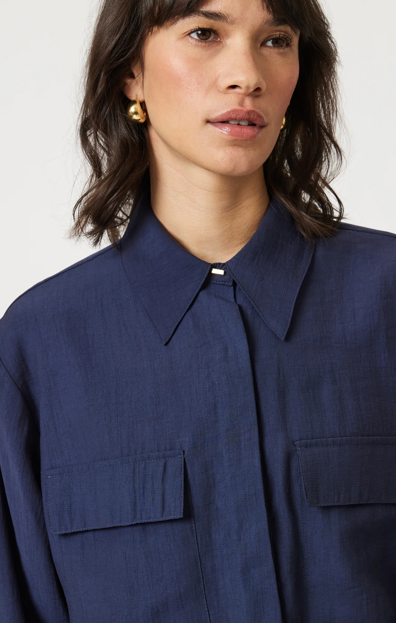 DOUBLE POCKET LONG SLEEVE SHIRT IN NAVAL ACADEMY - Image 6