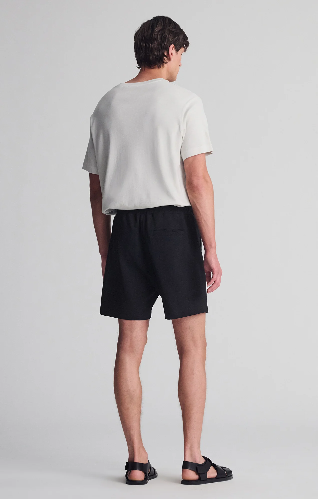 DRAWSTRING SHORTS IN BLACK - Image 2