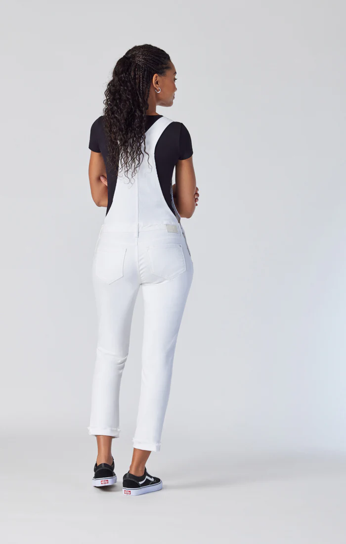 EDERA OVERALLS IN WHITE RIPPED & FRINGE - Image 3