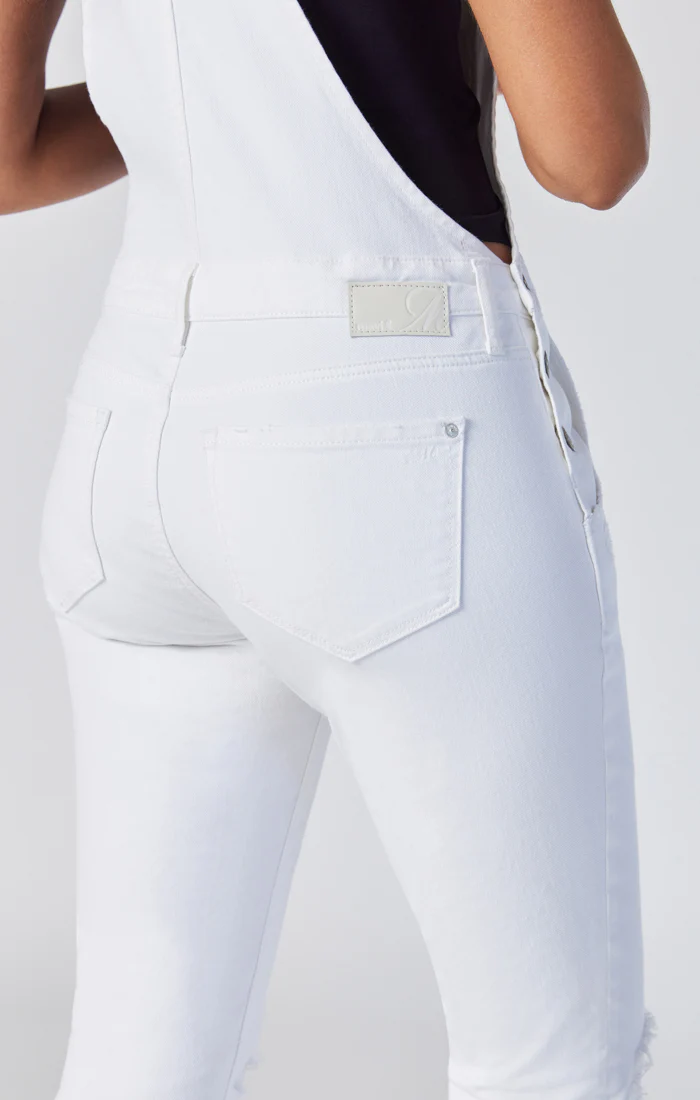 EDERA OVERALLS IN WHITE RIPPED & FRINGE - Image 7