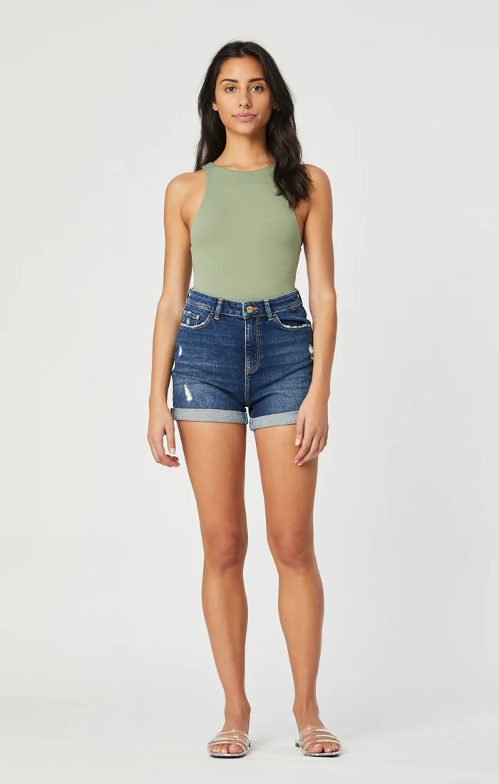 ELLA SHORTS IN DARK BRUSHED VINTAGE - Image 4