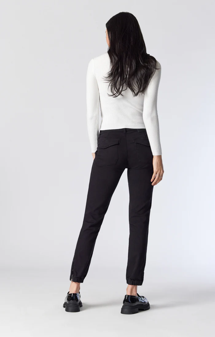 IVY CARGO PANT IN BLACK TWILL - Image 6
