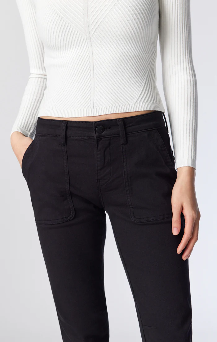 IVY CARGO PANT IN BLACK TWILL - Image 8