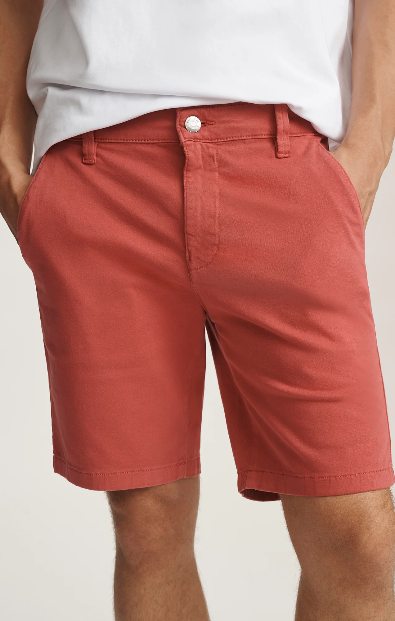 JACOB CROP SHORTS IN BUBBLEGUM CASUAL TWILL - Image 3