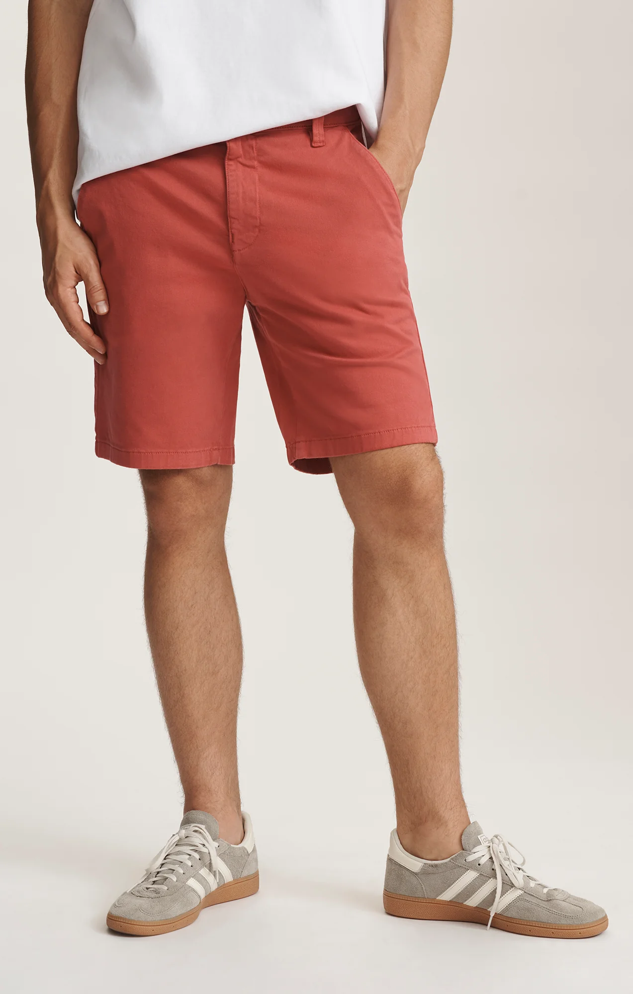 JACOB CROP SHORTS IN BUBBLEGUM CASUAL TWILL - Image 4