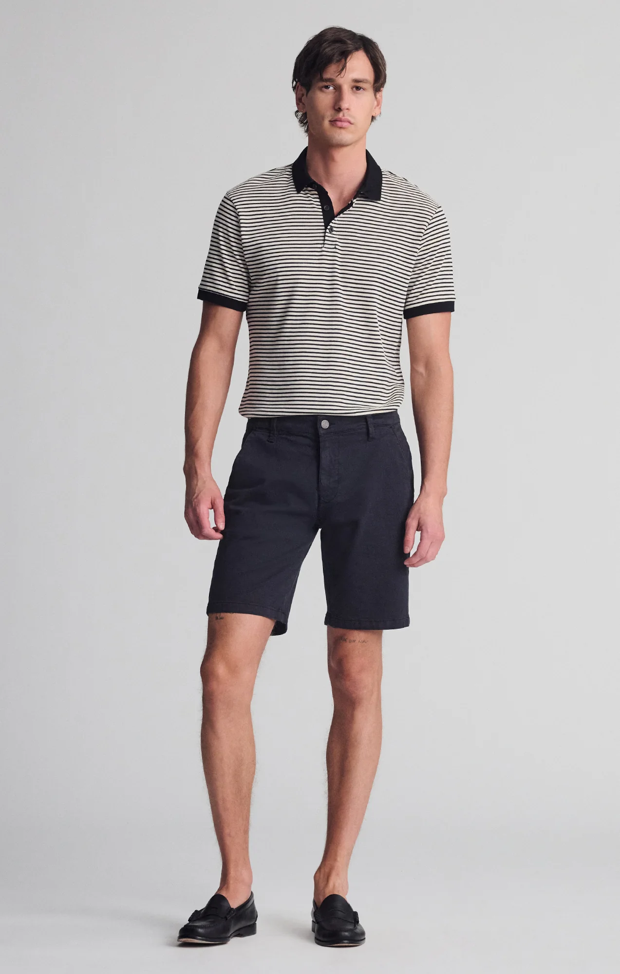 JACOB CROP SHORTS IN DARK NAVY TWILL - Image 3