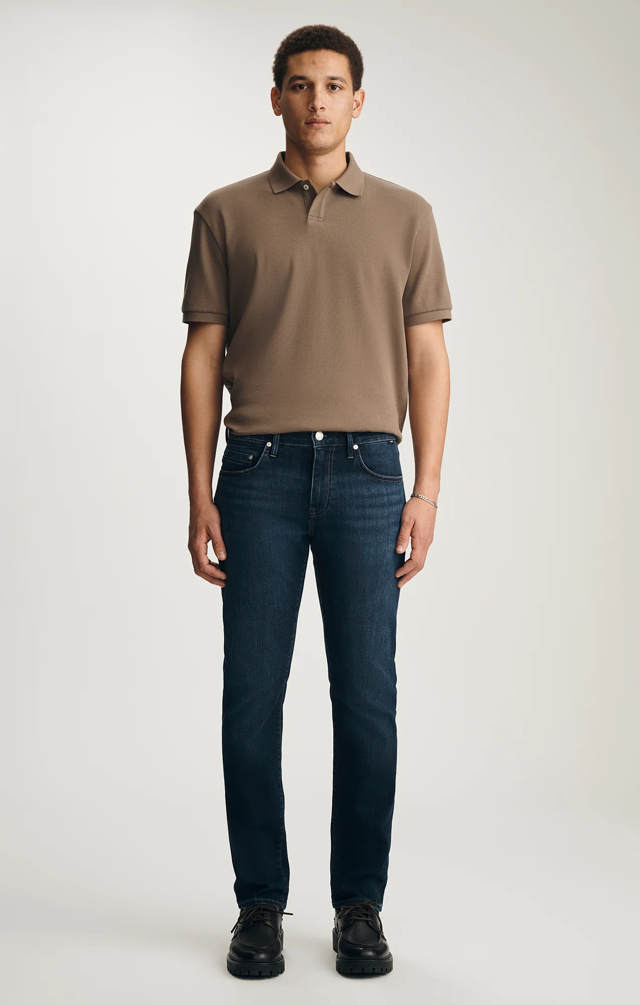 JAKE SLIM LEG IN DARK BRUSHED WILLIAMSBURG - Image 4