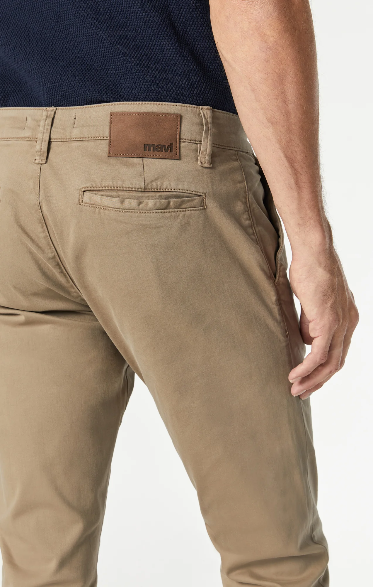 JOHNNY SLIM LEG CHINO IN BRITISH KHAKI TWILL - Image 5