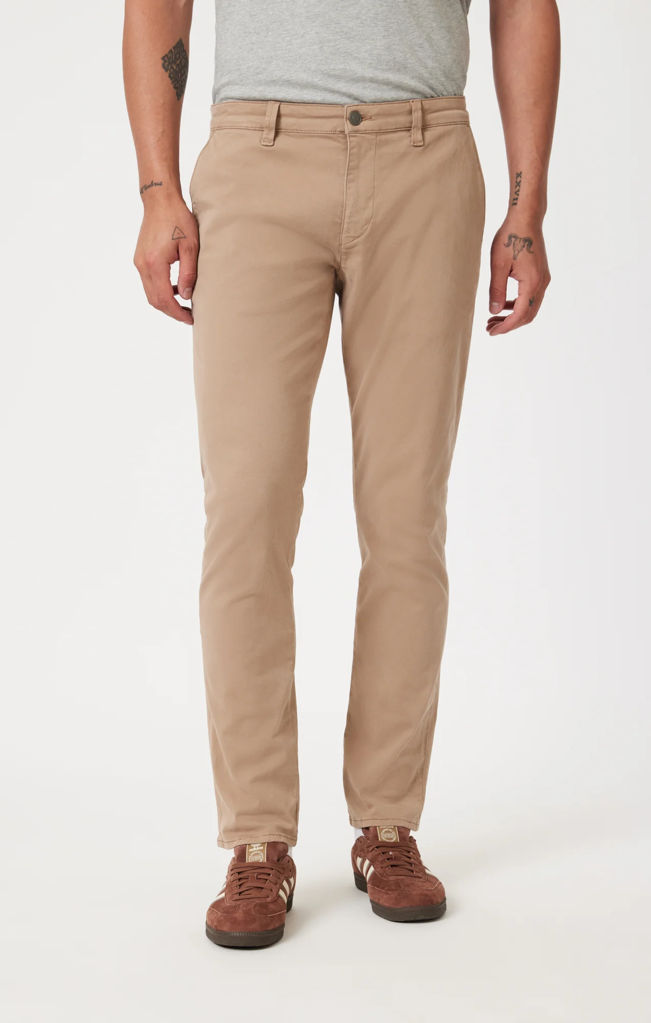 JOHNNY SLIM CHINO IN SAND CASUAL TWILL - Image 3