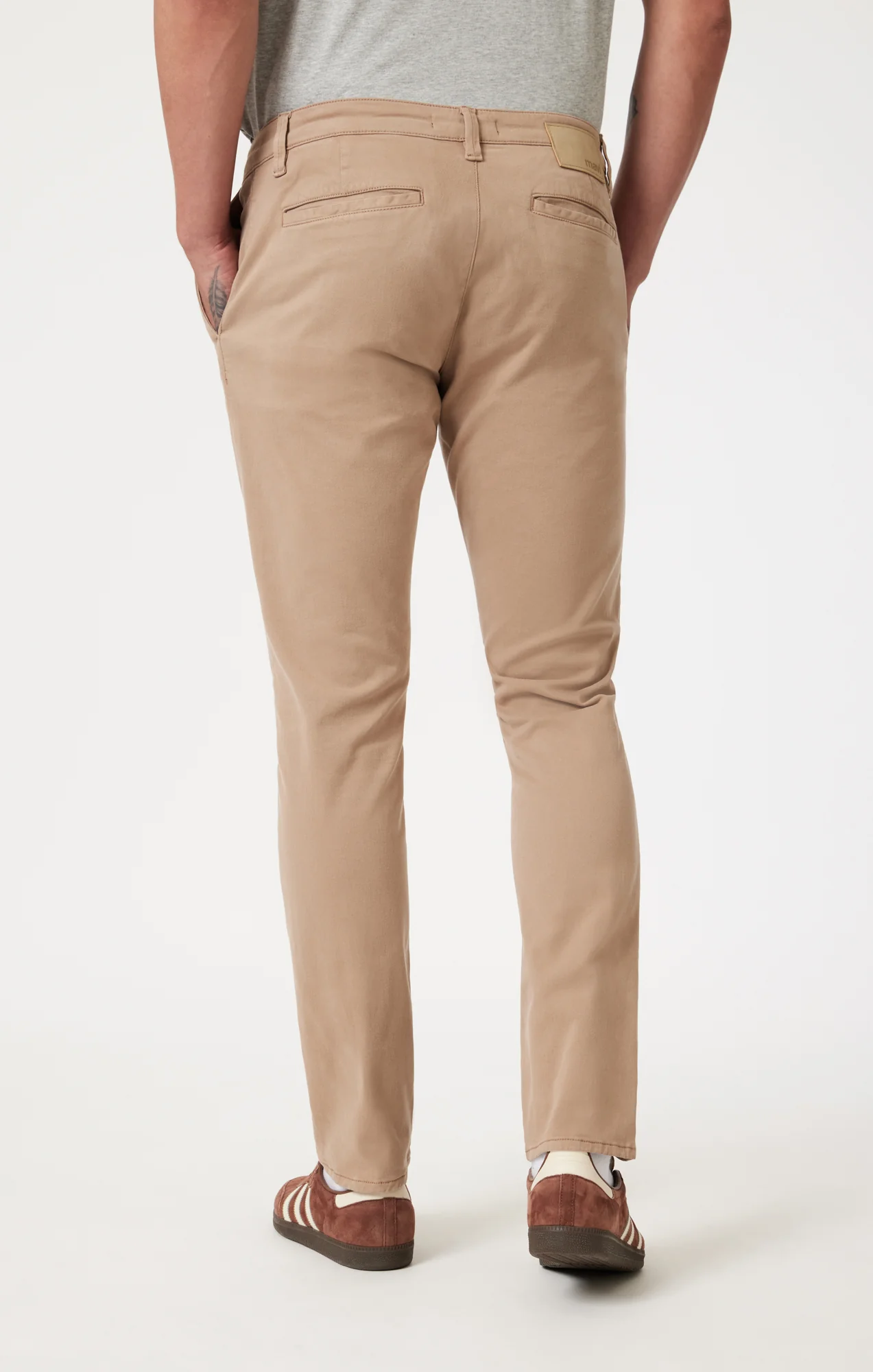 JOHNNY SLIM CHINO IN SAND CASUAL TWILL - Image 5