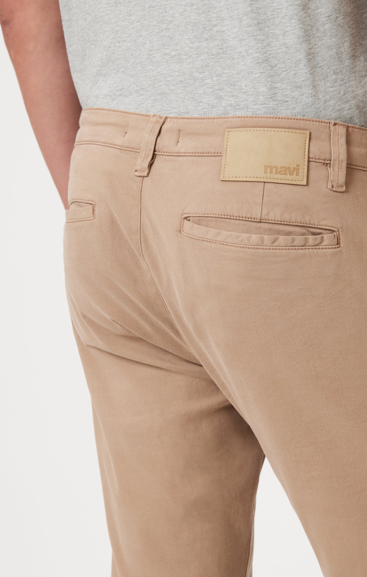 JOHNNY SLIM CHINO IN SAND CASUAL TWILL - Image 6