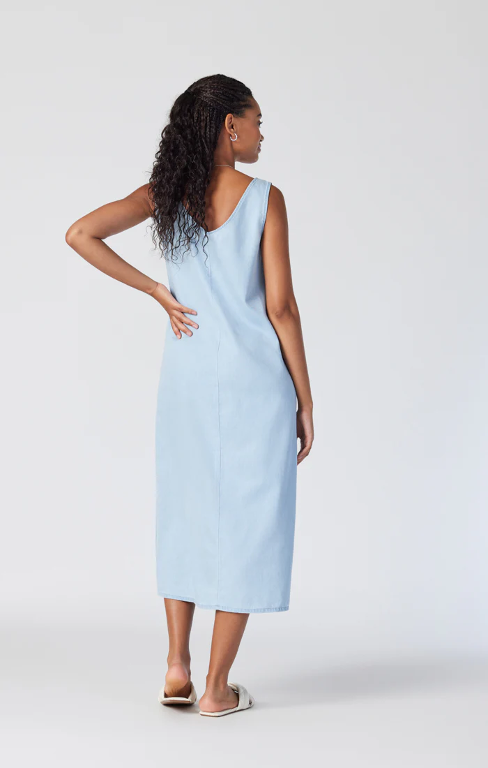 JUNE DENIM SHIRT DRESS IN LIGHT SOFT DENIM - Image 2