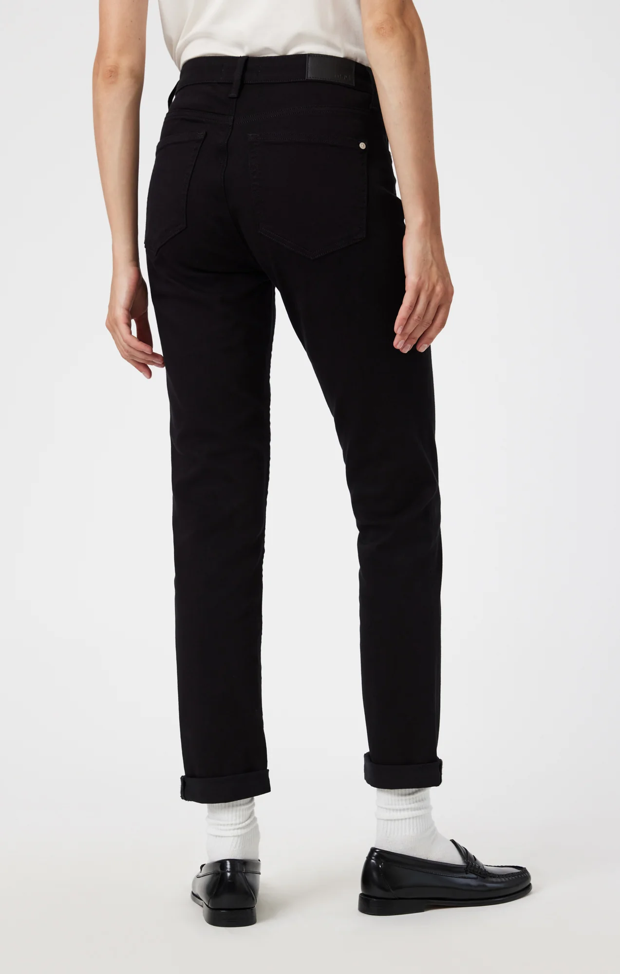 KATHLEEN SLIM BOYFRIEND IN BLACK FEATHER BLUE - Image 5