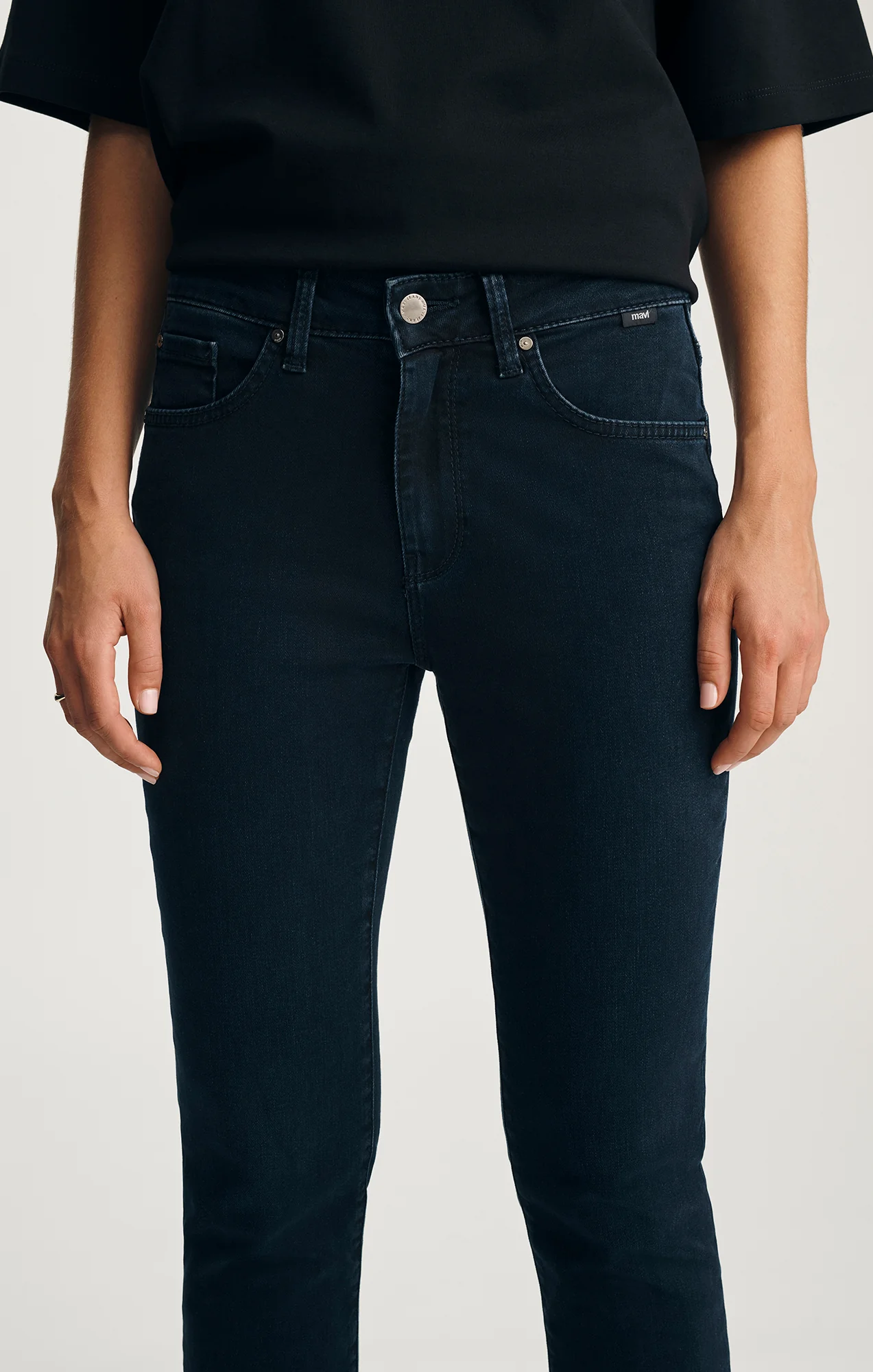 KATHLEEN SLIM BOYFRIEND IN INK FEATHER LUXE - Image 5