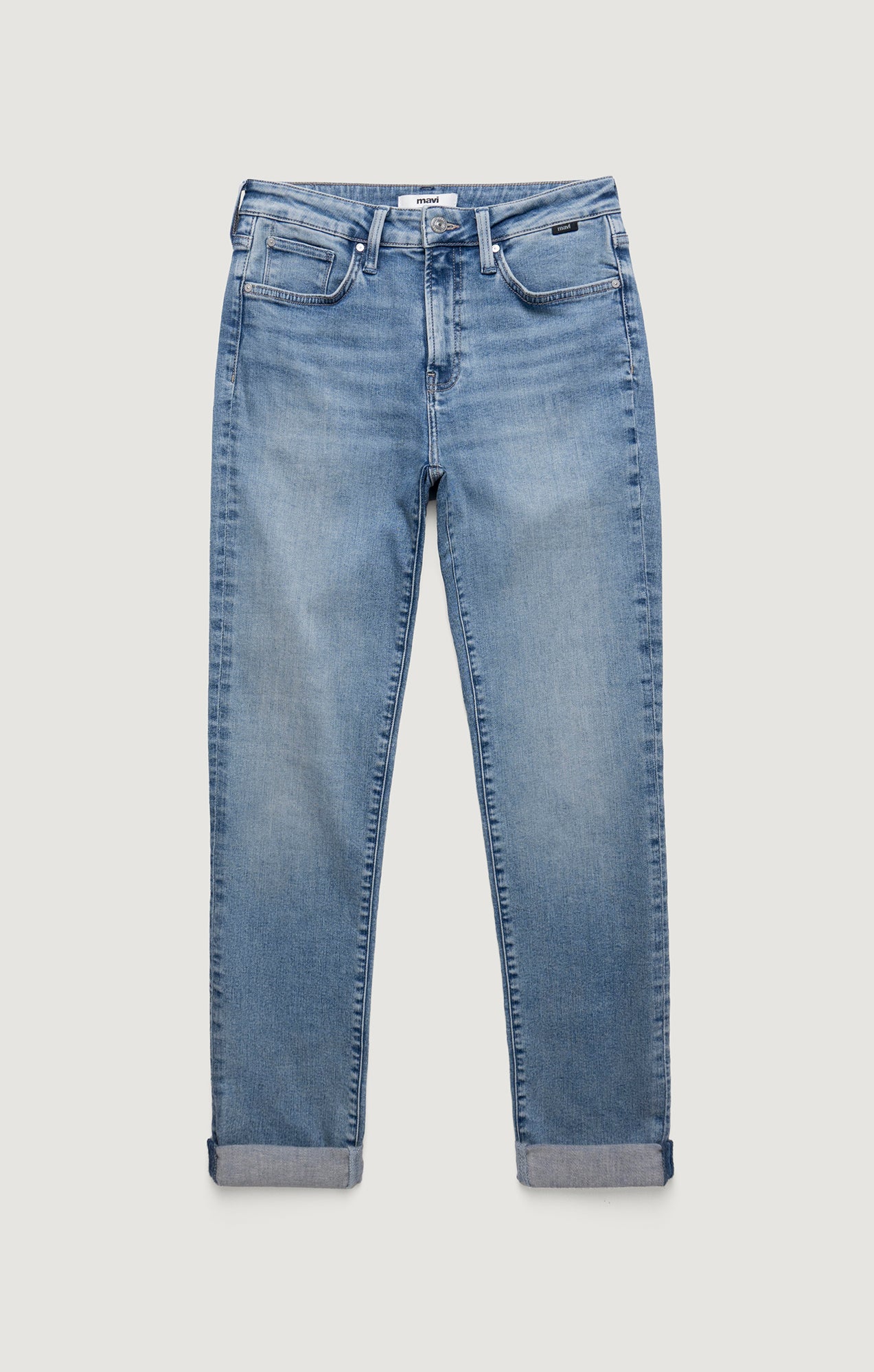 KATHLEEN SLIM BOYFRIEND IN LIGHT BRUSHED FLEX BLUE - Image 7