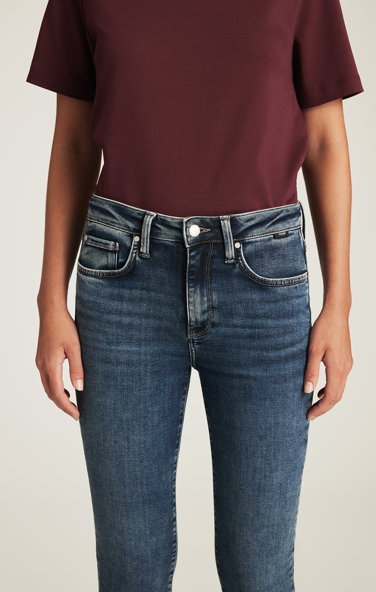 KATHLEEN SLIM BOYFRIEND IN USED BRUSHED FEATHER BLUE - Image 5
