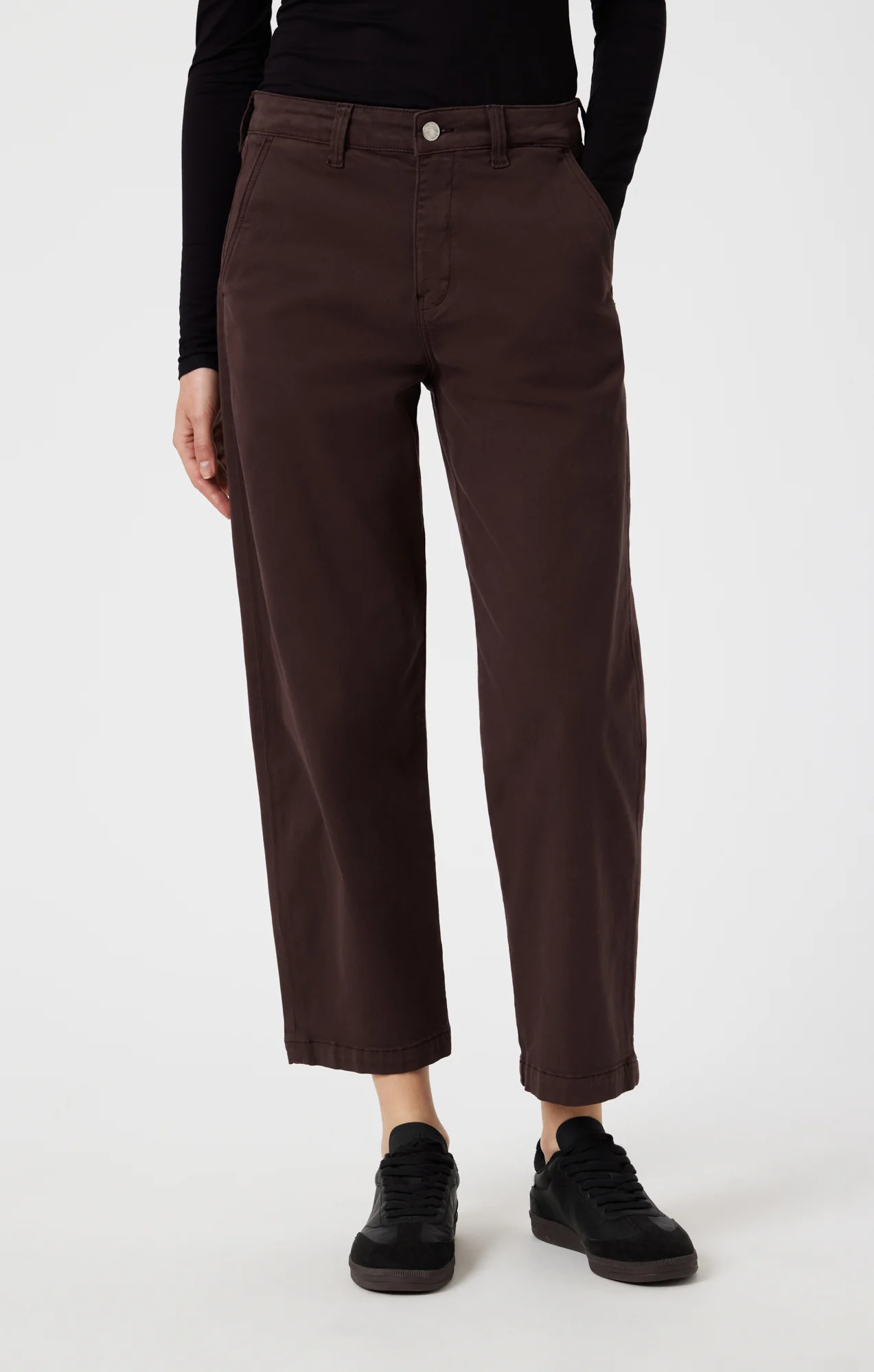 LAUREN STRAIGHT CHINO IN CURRANT CASUAL TWILL - Image 3