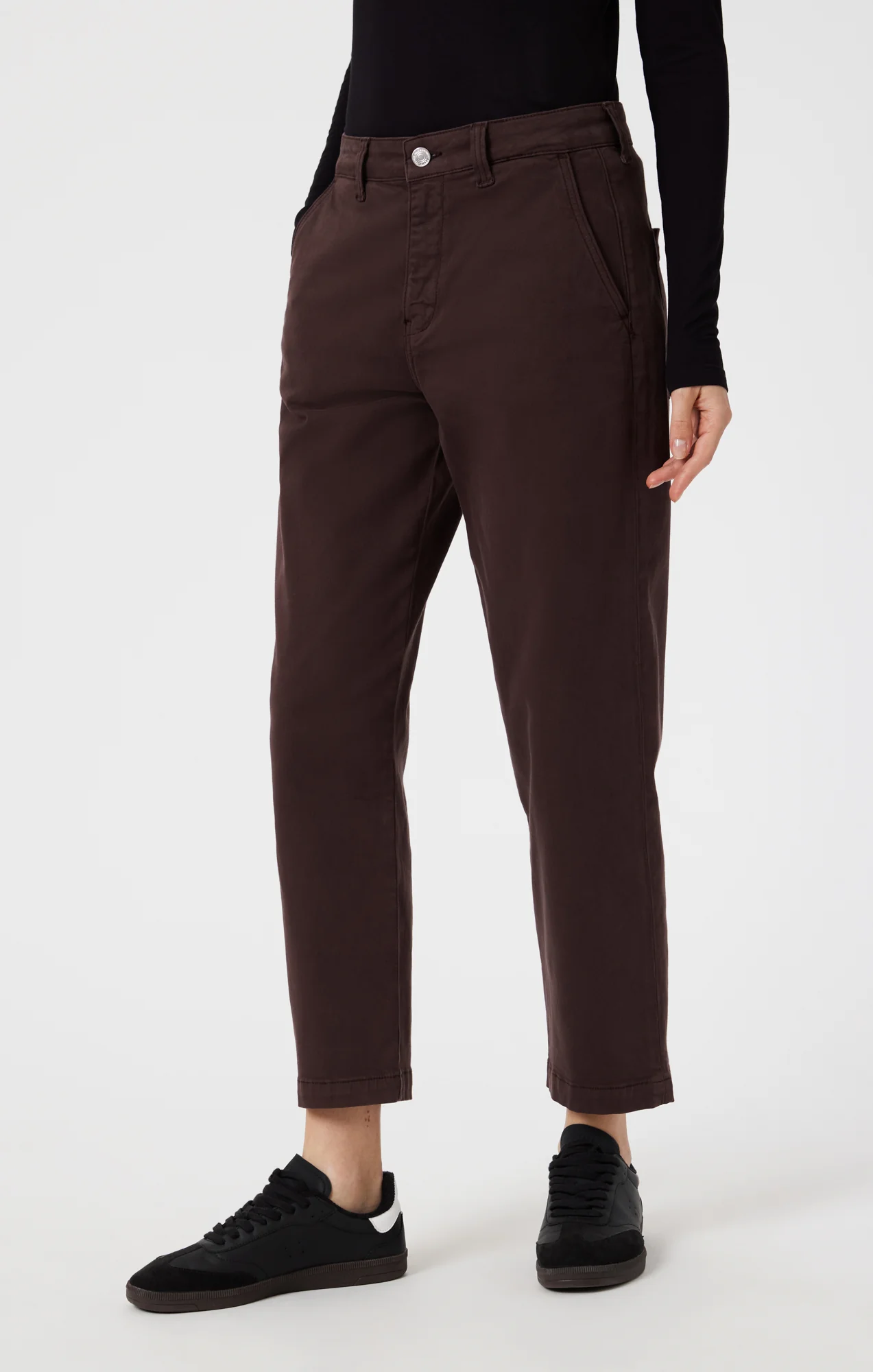 LAUREN STRAIGHT CHINO IN CURRANT CASUAL TWILL - Image 4