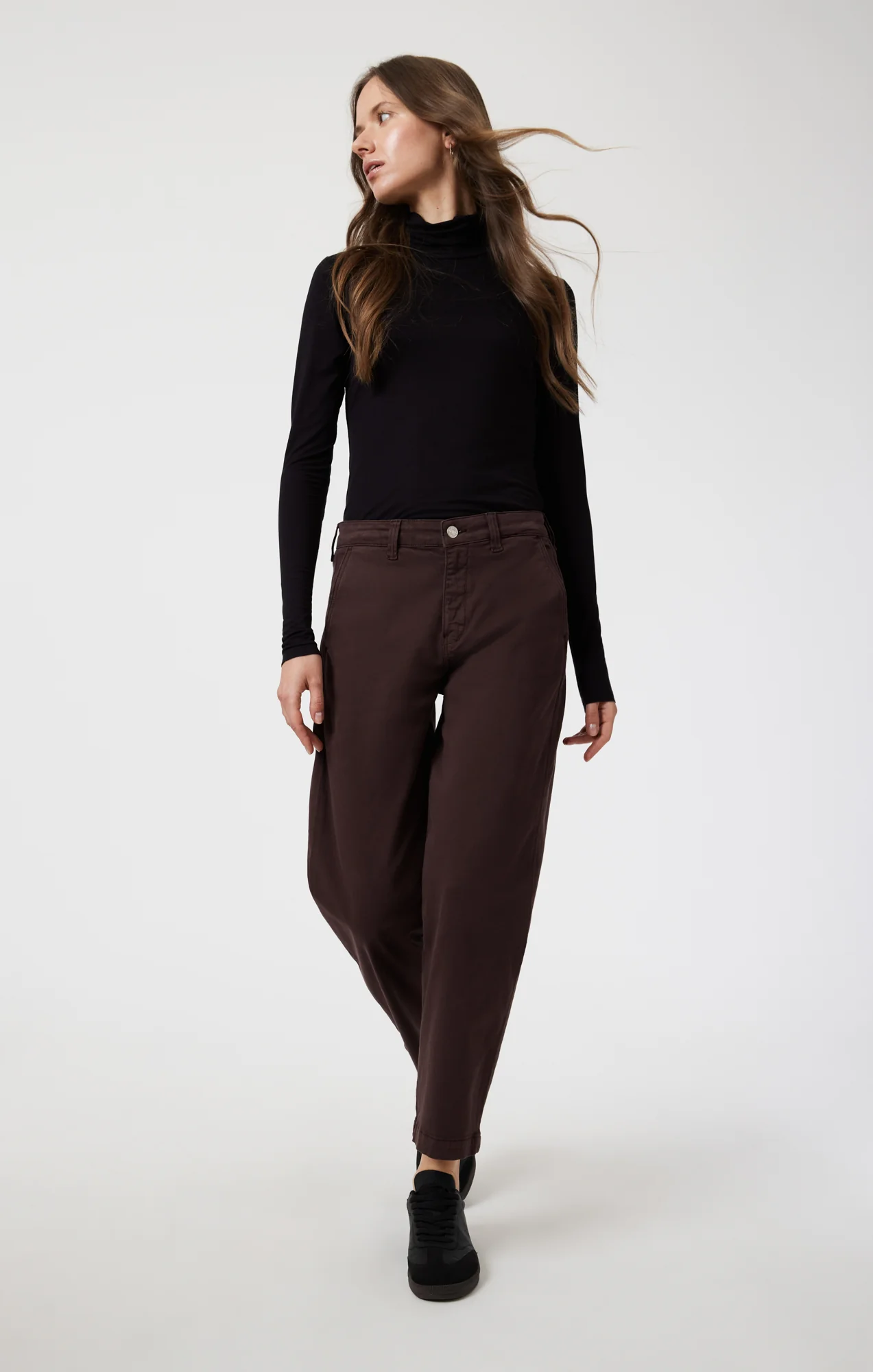 LAUREN STRAIGHT CHINO IN CURRANT CASUAL TWILL - Image 6