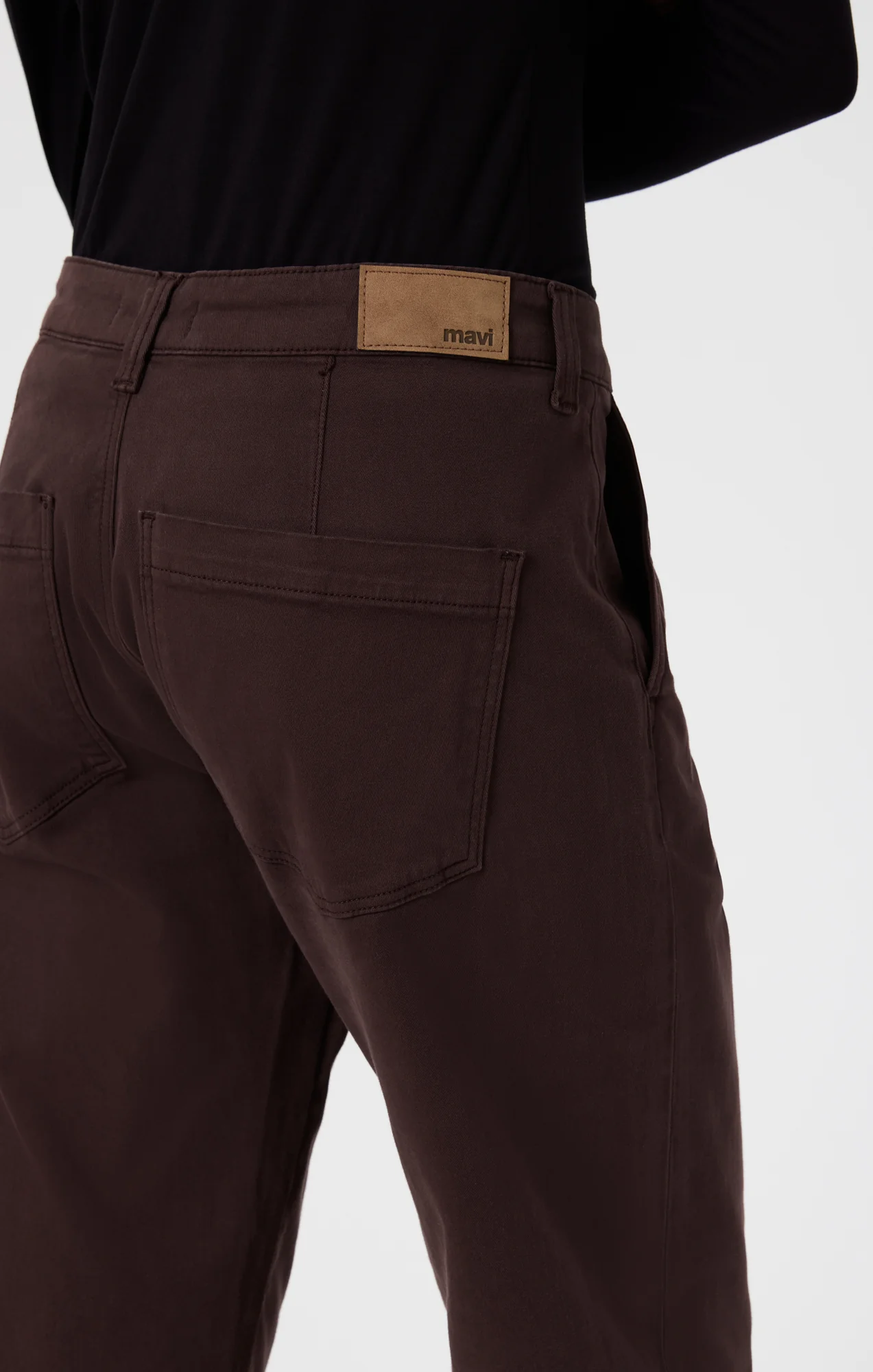 LAUREN STRAIGHT CHINO IN CURRANT CASUAL TWILL - Image 7