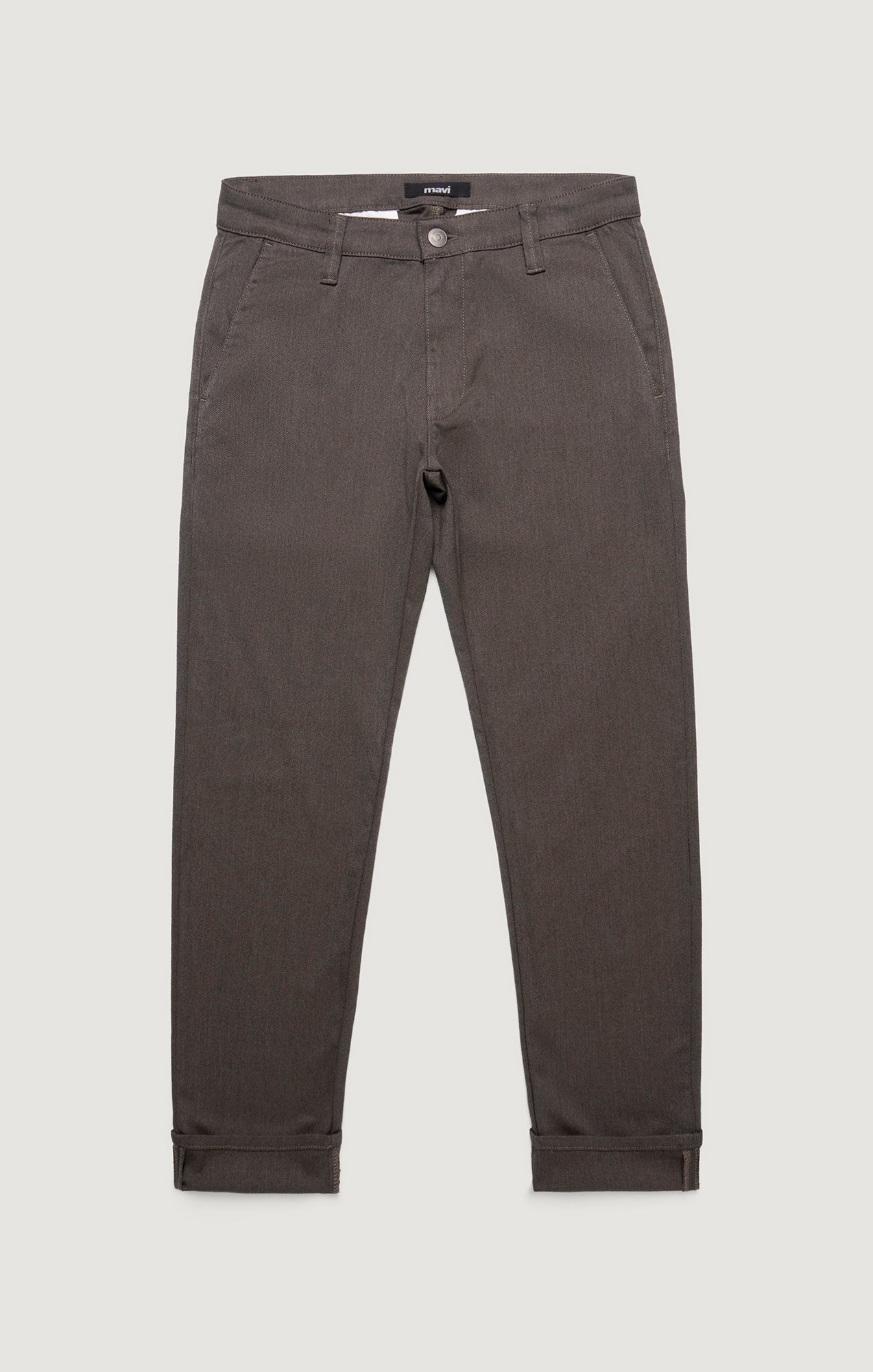 MARCUS SLIM STRAIGHT LEG IN BROWN FEATHER TWEED - Image 6