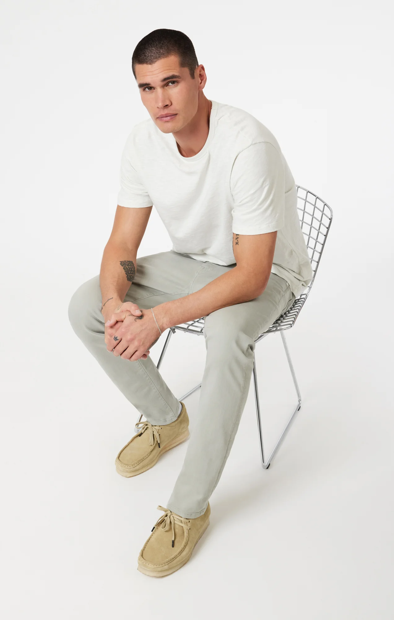 MARCUS SLIM STRAIGHT LEG IN LIGHT SAGE SUPERMOVE - Image 2
