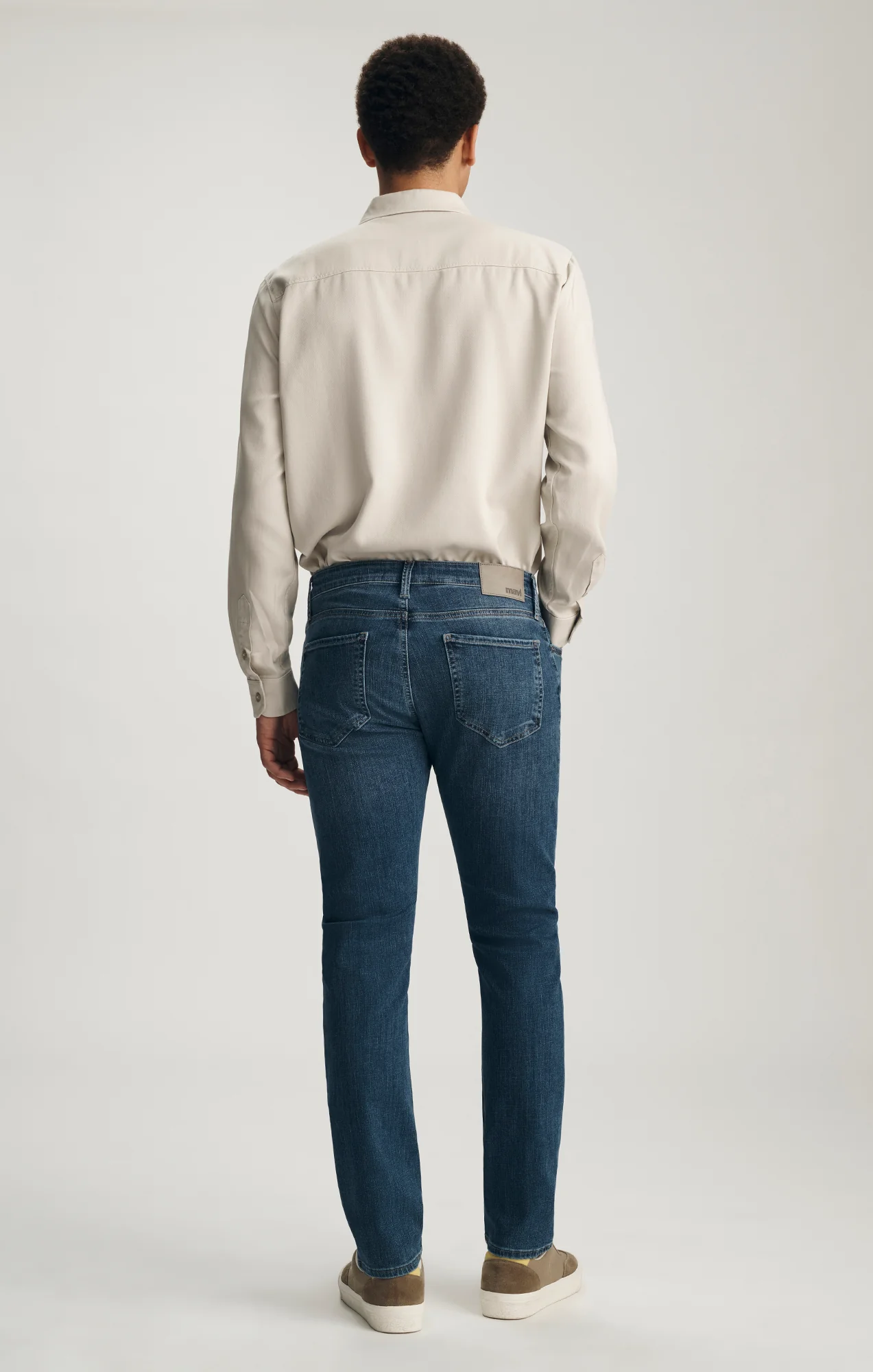 MARCUS SLIM STRAIGHT LEG IN MID USED BRUSHED ORGANIC VINTAGE - Image 3