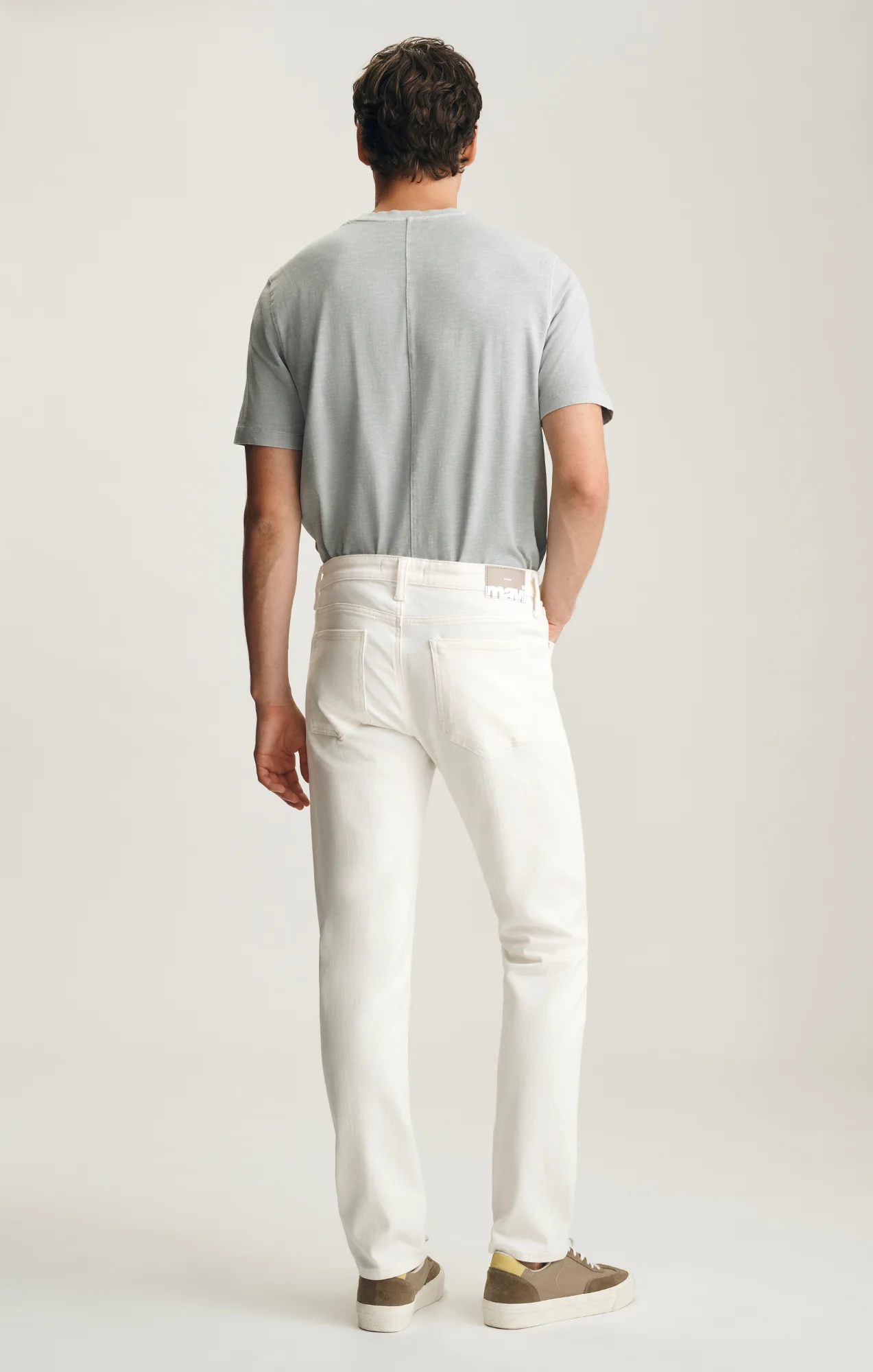 MARCUS SLIM STRAIGHT LEG IN OFF WHITE CLASSIC BLUE - Image 3