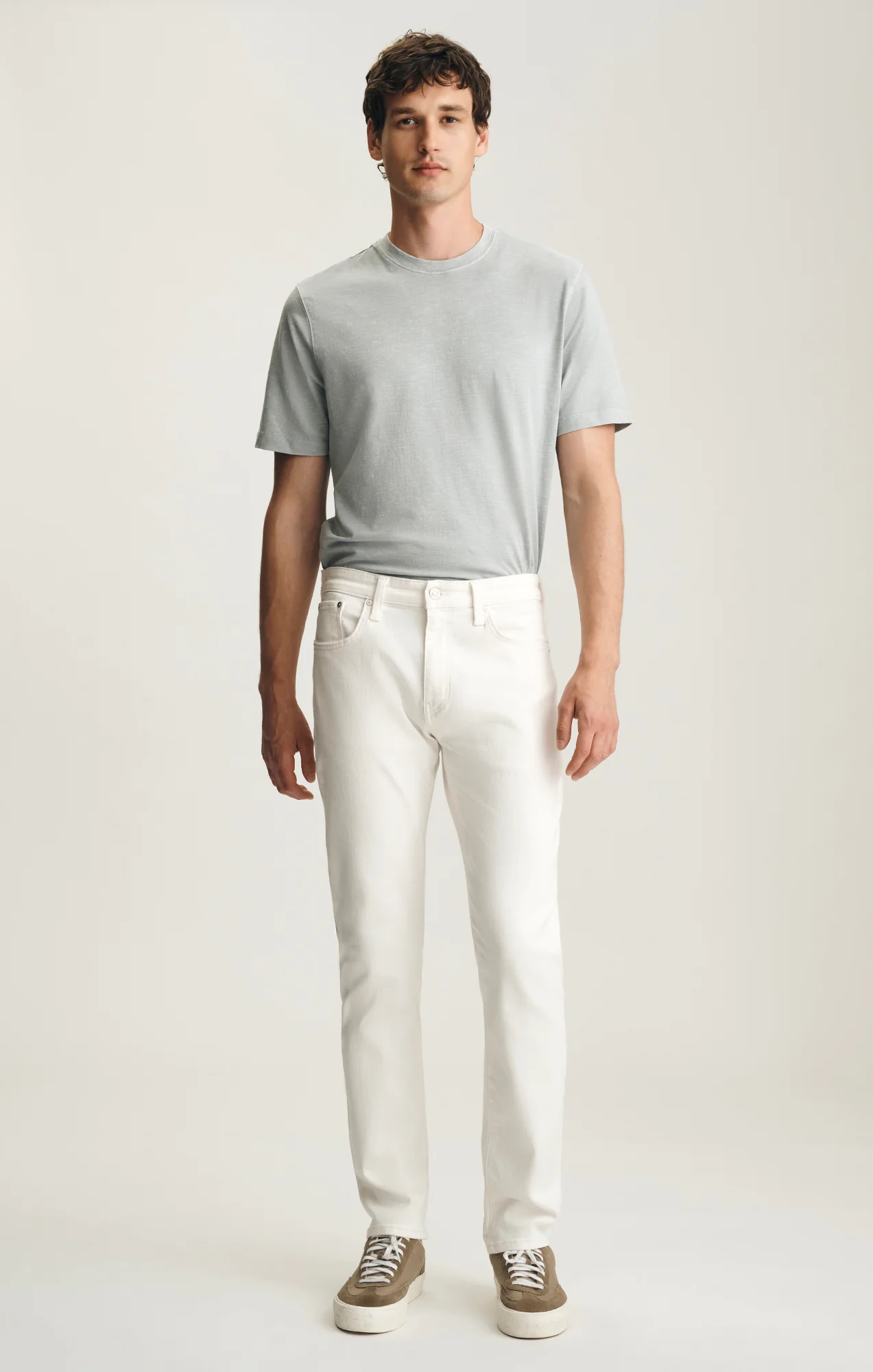 MARCUS SLIM STRAIGHT LEG IN OFF WHITE CLASSIC BLUE - Image 4