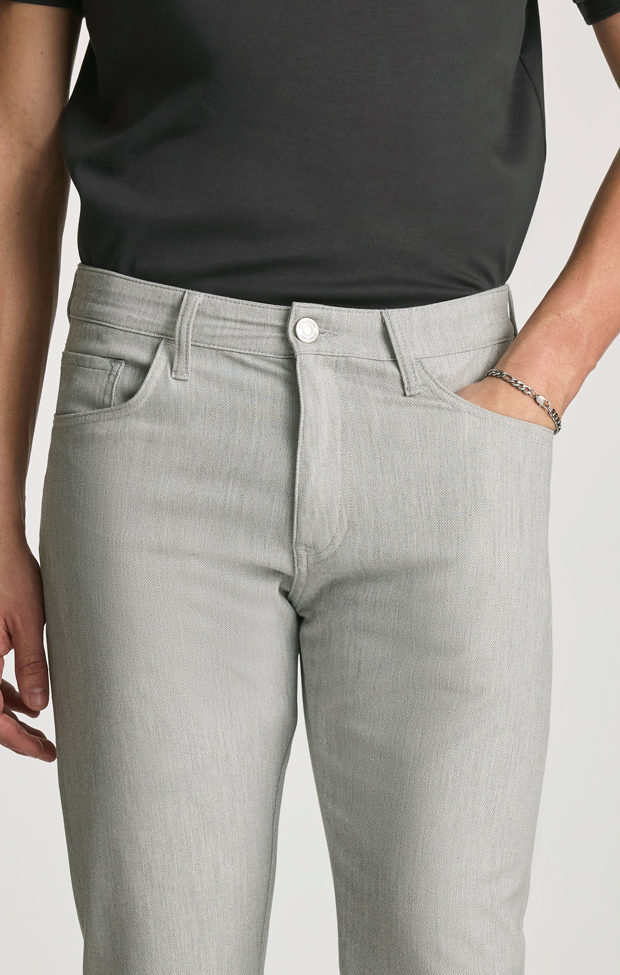 MARCUS SLIM STRAIGHT LEG IN PEWTER FANCY - Image 6