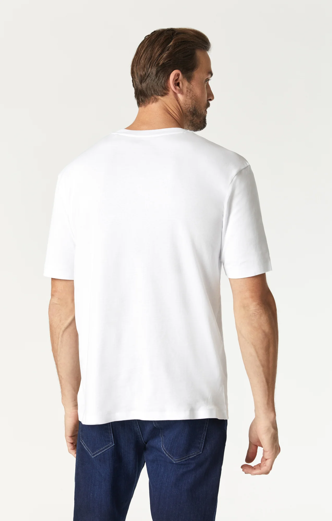 BASIC CREW NECK T-SHIRT IN WHITE - Image 3