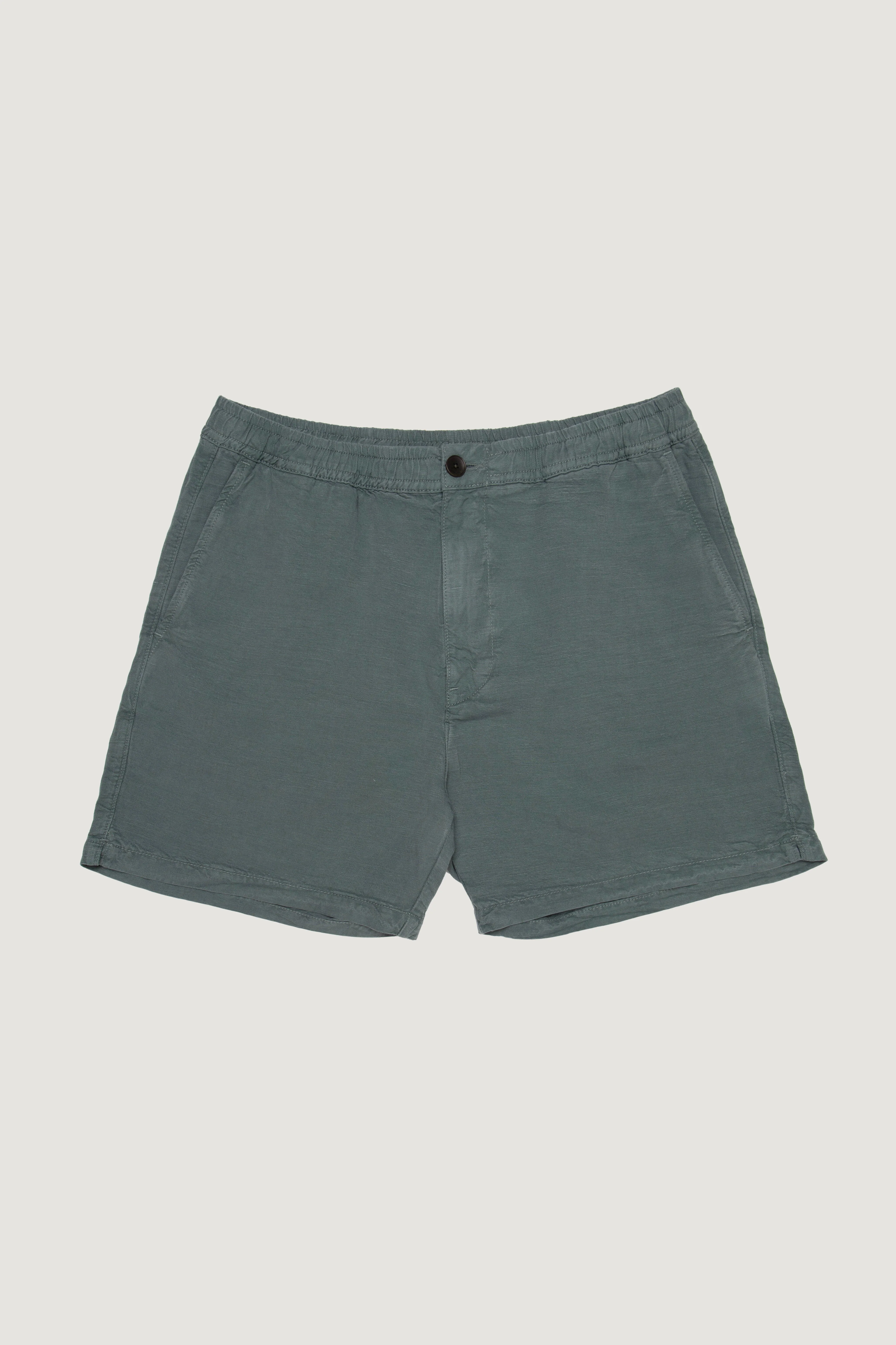 DAXON SHORTS IN TEAL LINEN - Image 9