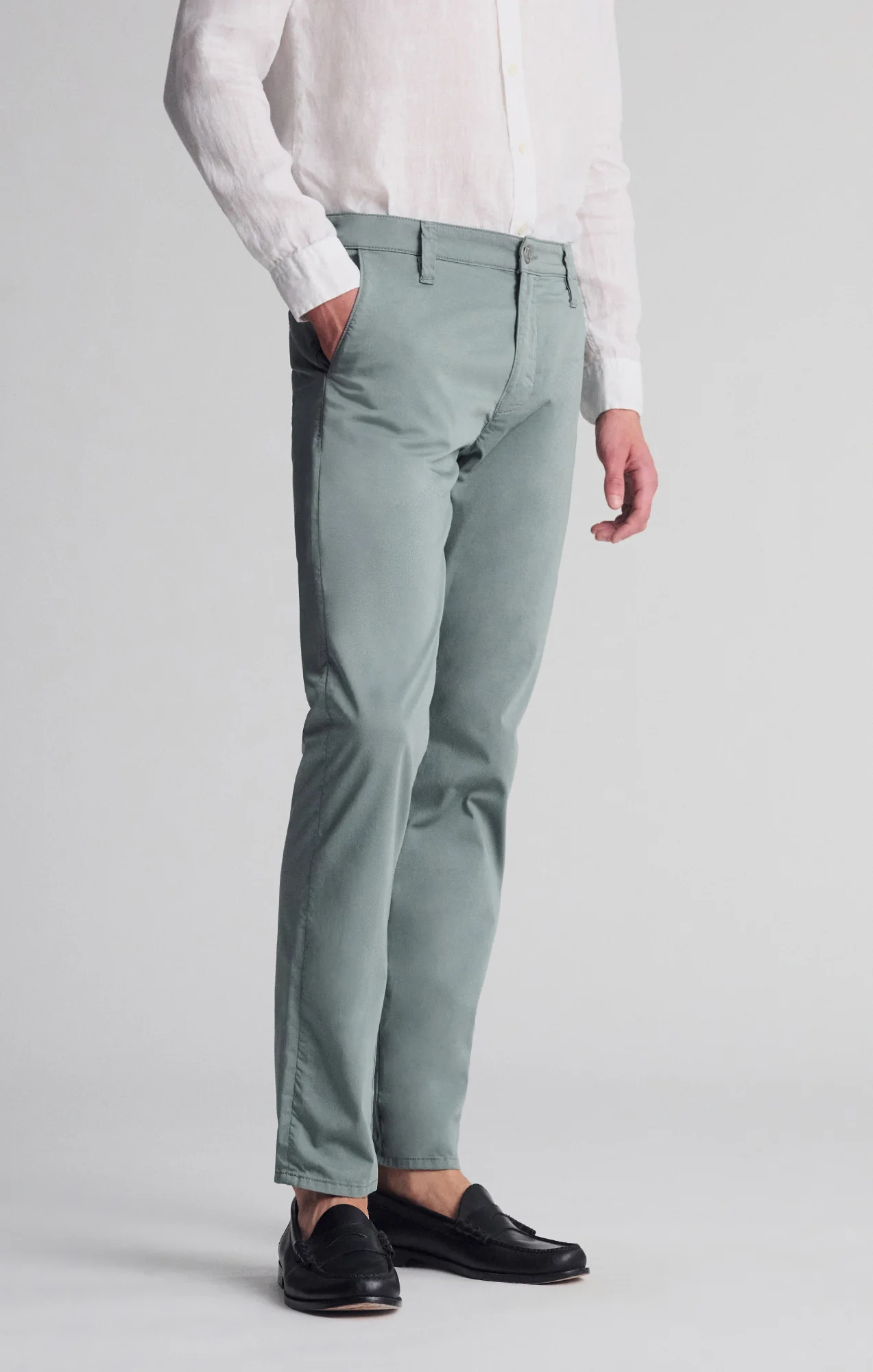 MILTON SLIM STRAIGHT CHINO IN CLOVER CITY SMART - Image 5
