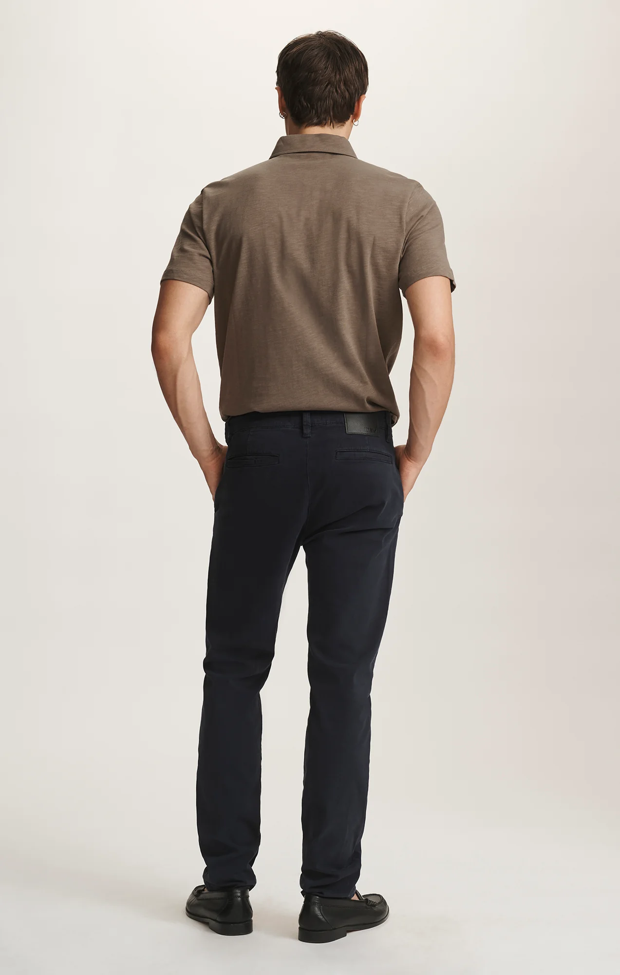 MILTON SLIM STRAIGHT CHINO IN DARK NAVY CASUAL TWILL - Image 5