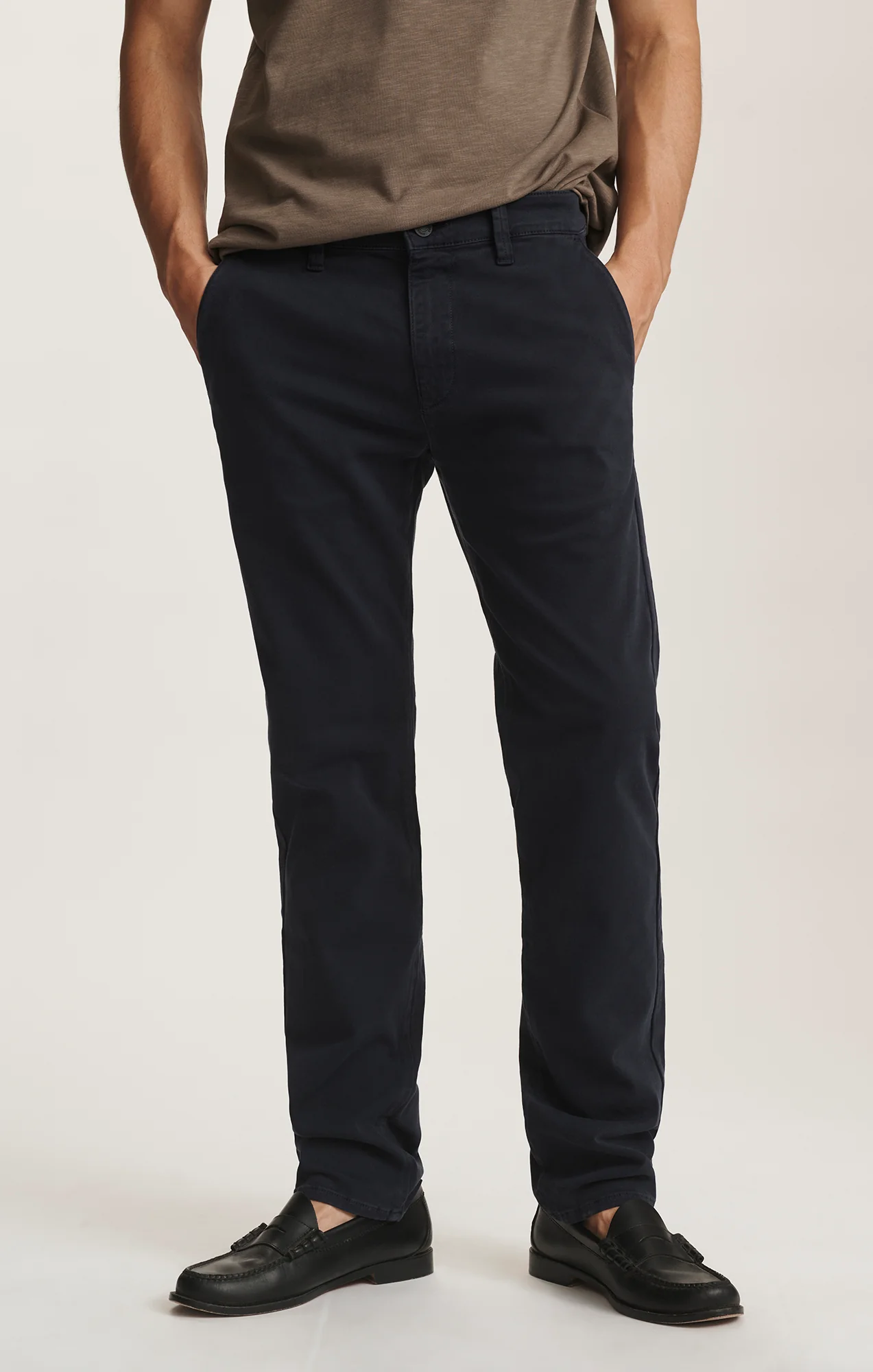 MILTON SLIM STRAIGHT CHINO IN DARK NAVY CASUAL TWILL - Image 6