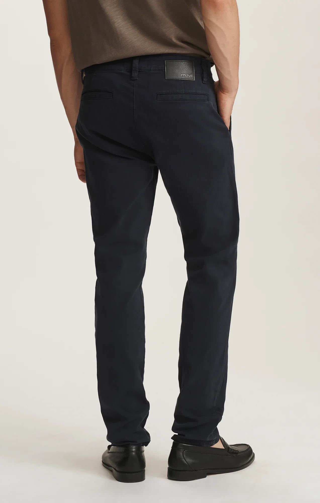 MILTON SLIM STRAIGHT CHINO IN DARK NAVY CASUAL TWILL - Image 7