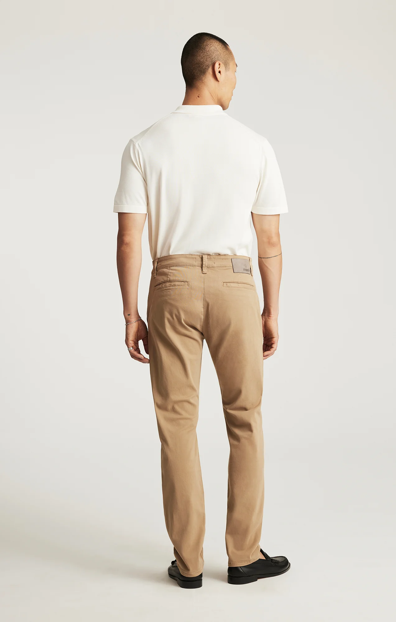 MILTON SLIM STRAIGHT CHINO IN KHAKI CASUAL TWILL - Image 4