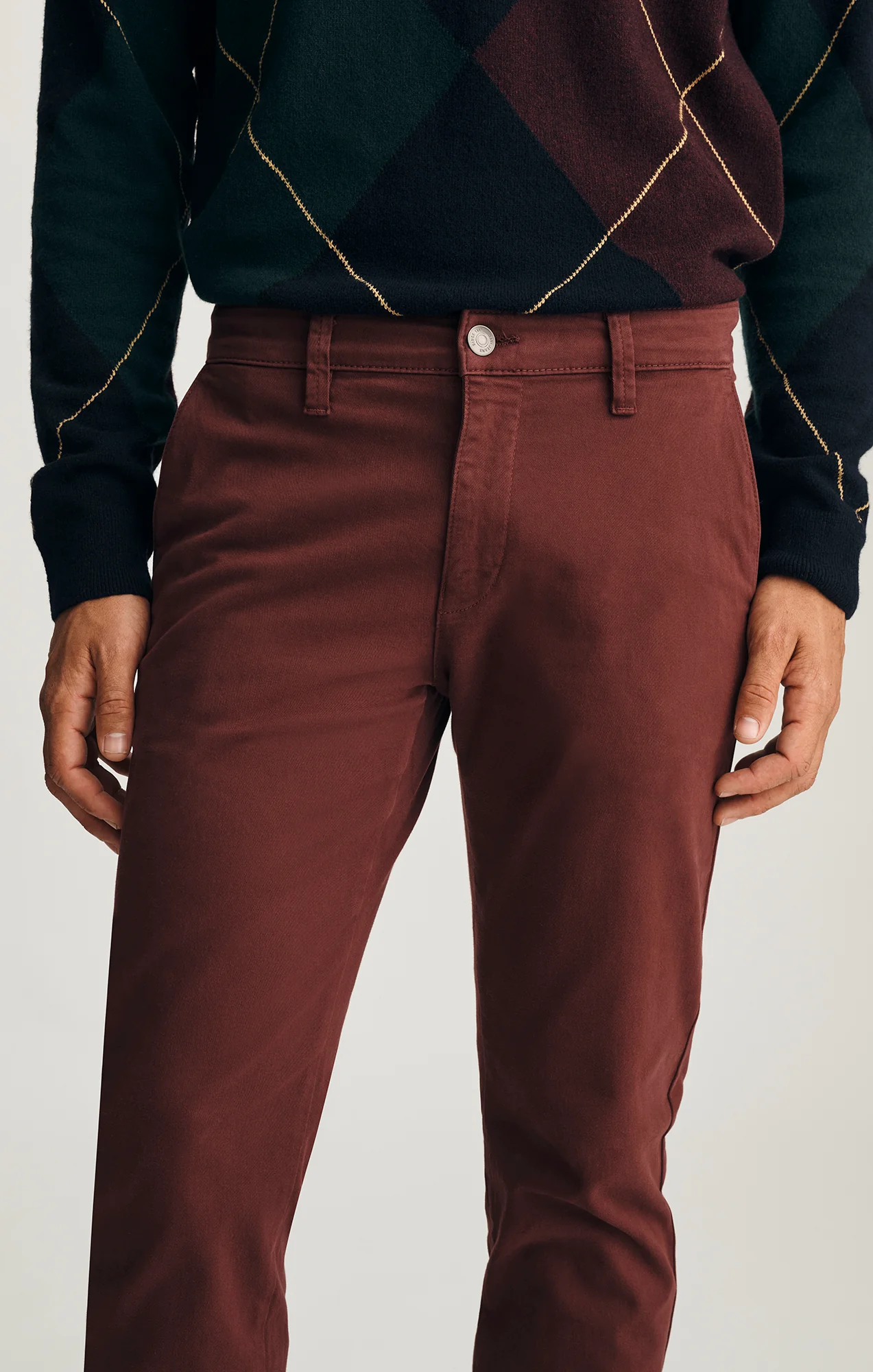 MILTON SLIM STRAIGHT CHINO IN PORT ROYALE CASUAL TWILL - Image 4