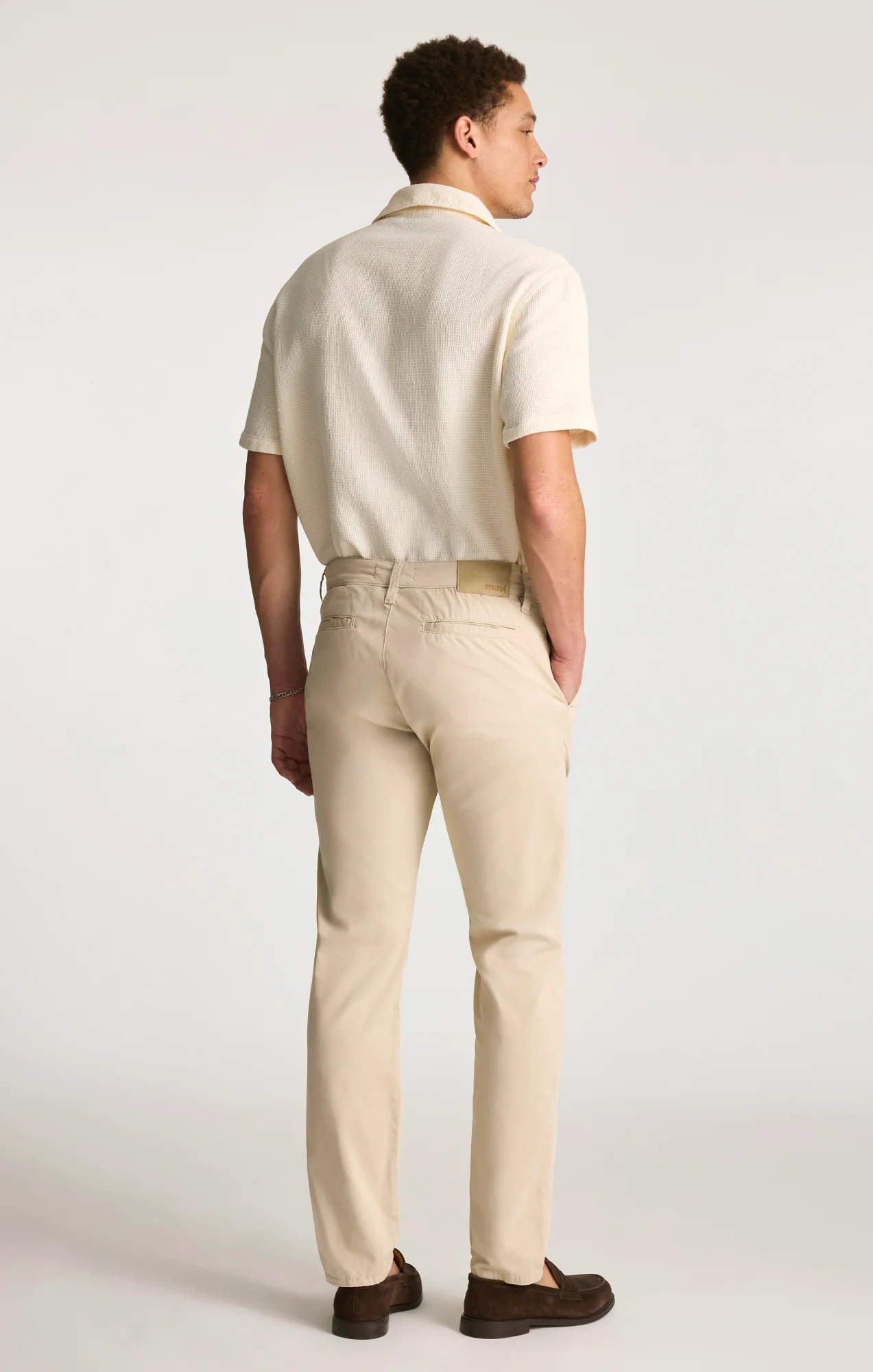 MILTON SLIM STRAIGHT CHINO IN LINEN CITY SMART - Image 3