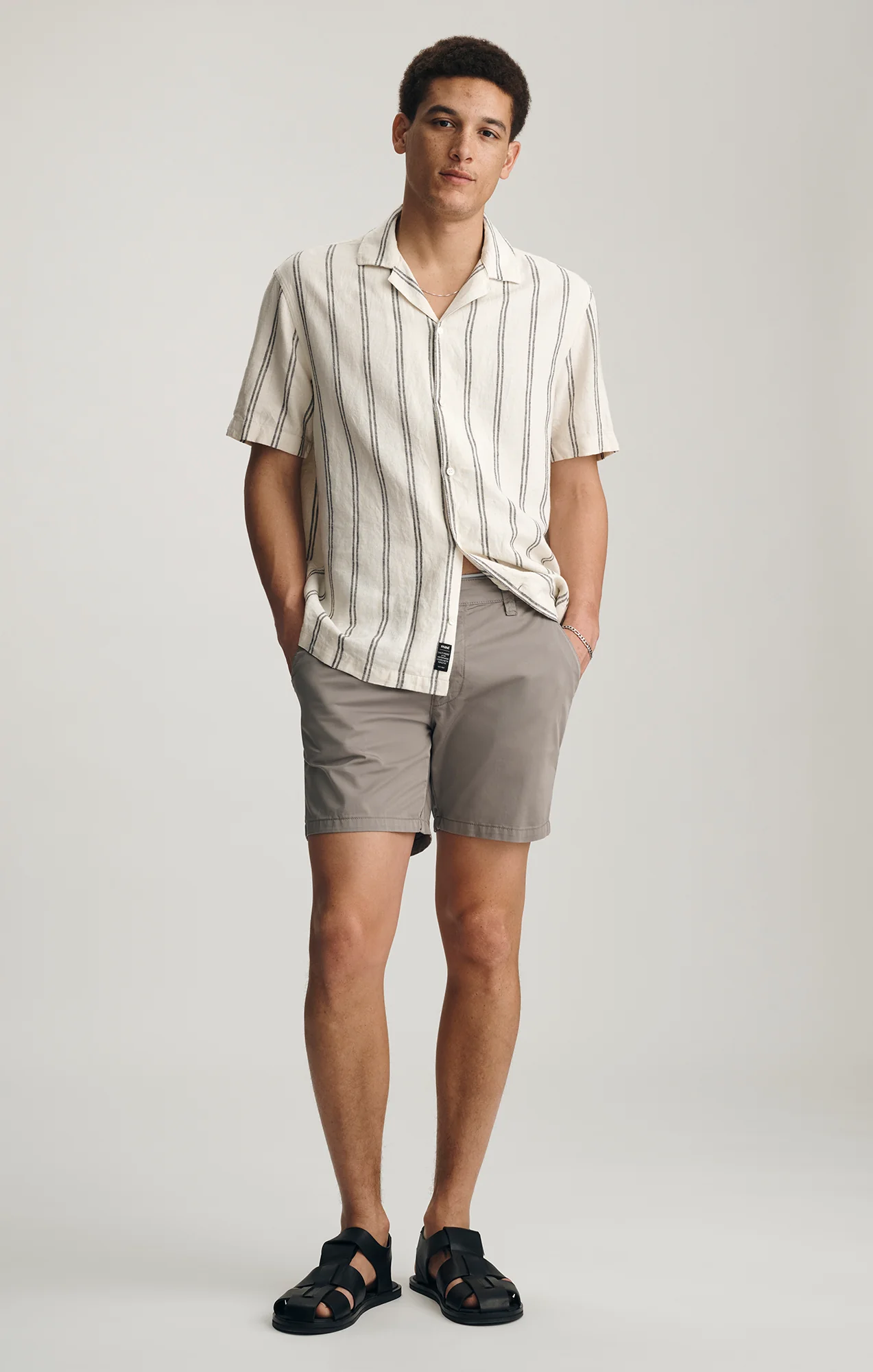 NATE CHINO SHORTS IN FOGGY CITY SMART - Image 3
