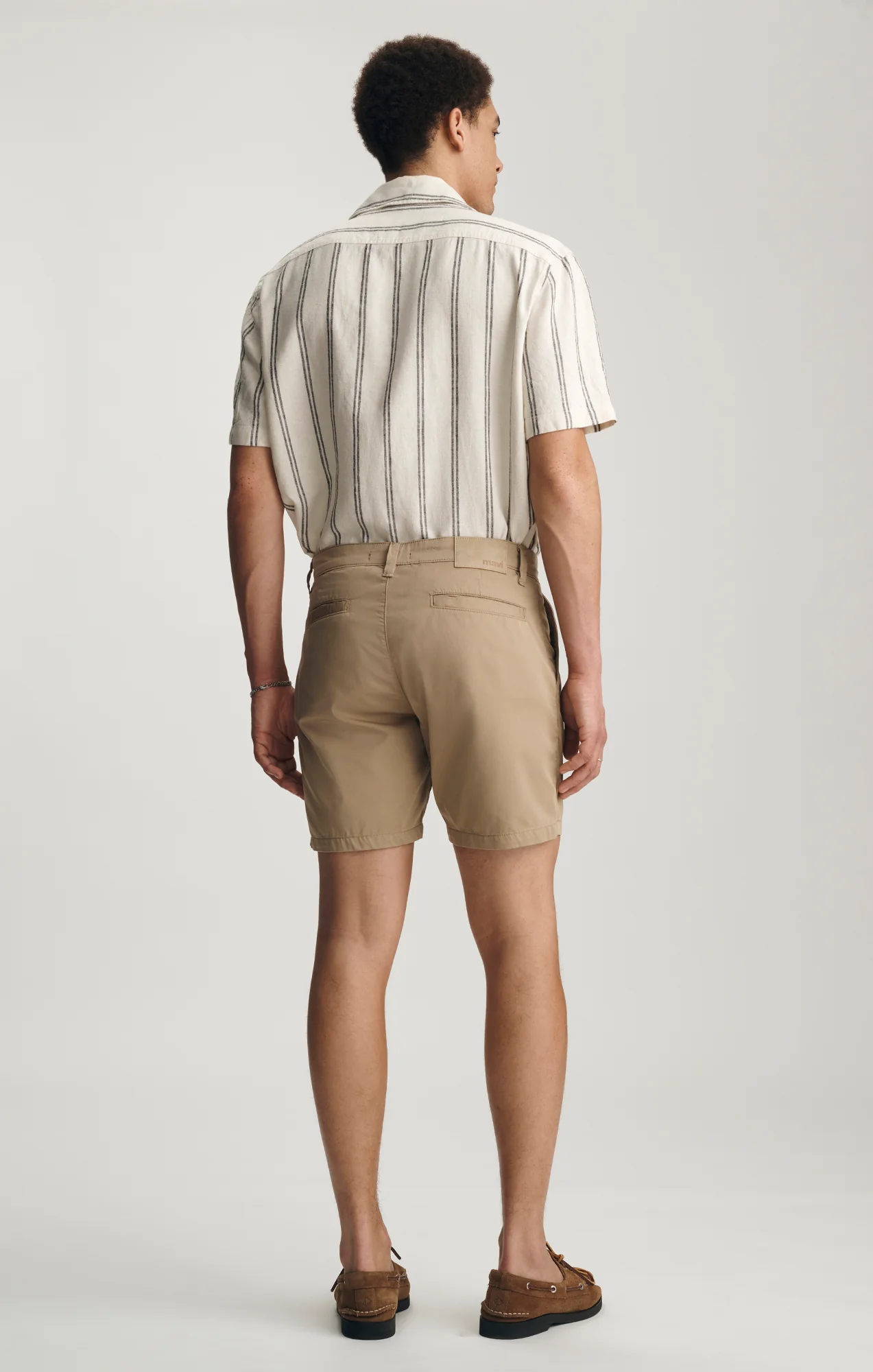 NATE CHINO SHORTS IN OXFORD TAN CITY SMART - Image 4