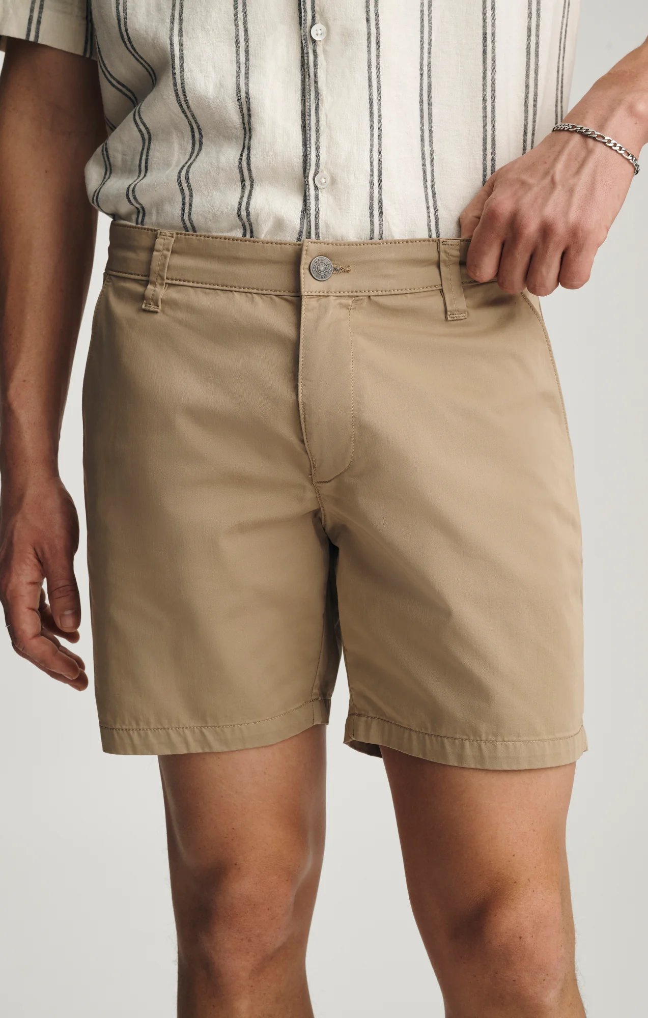 NATE CHINO SHORTS IN OXFORD TAN CITY SMART - Image 5