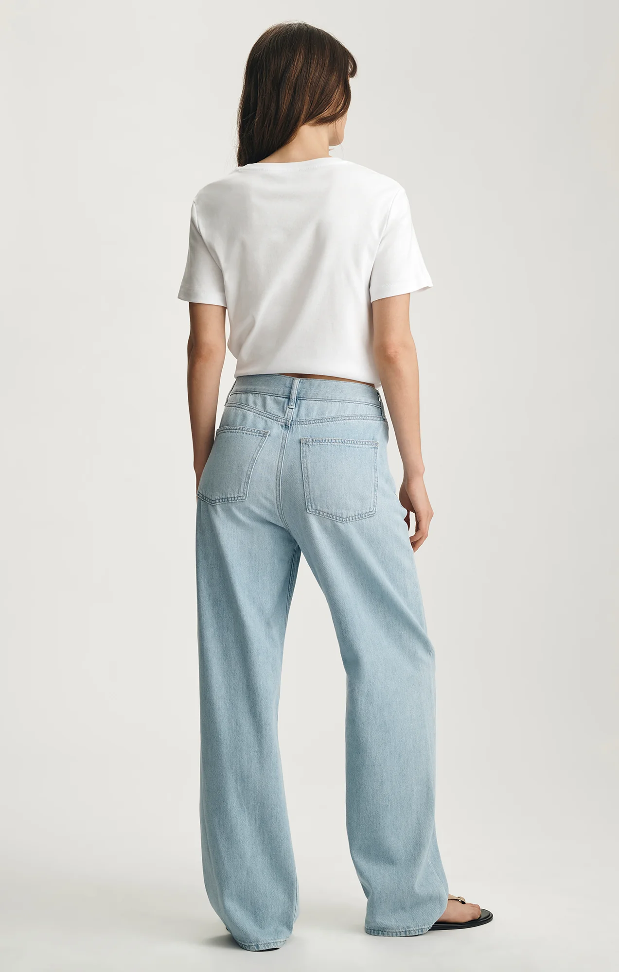 NELLA WIDE LEG IN BLEACHED  WELL BLUE - Image 3
