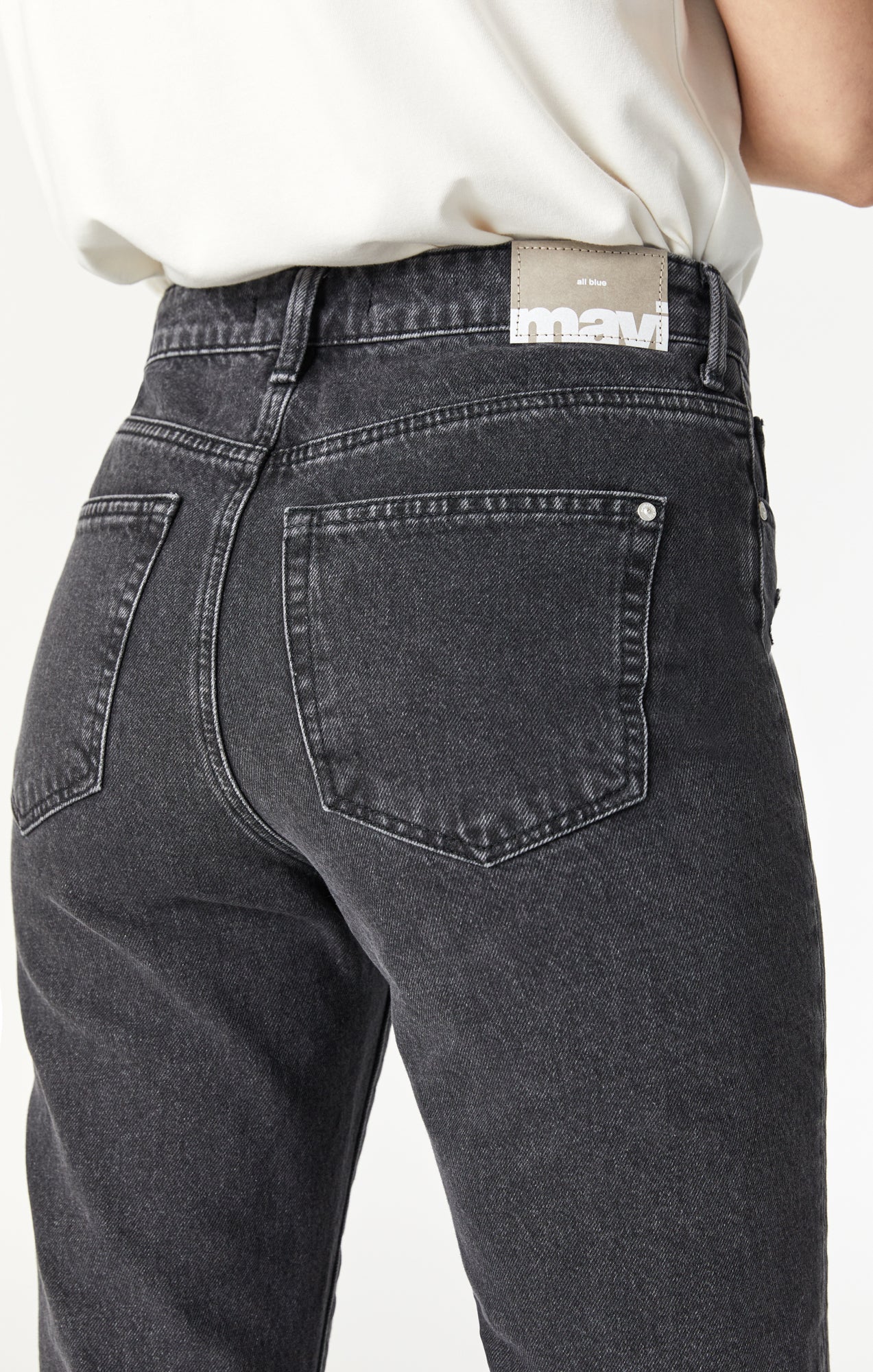 NEW YORK STRAIGHT LEG IN SMOKE RIPPED DENIM - Image 6