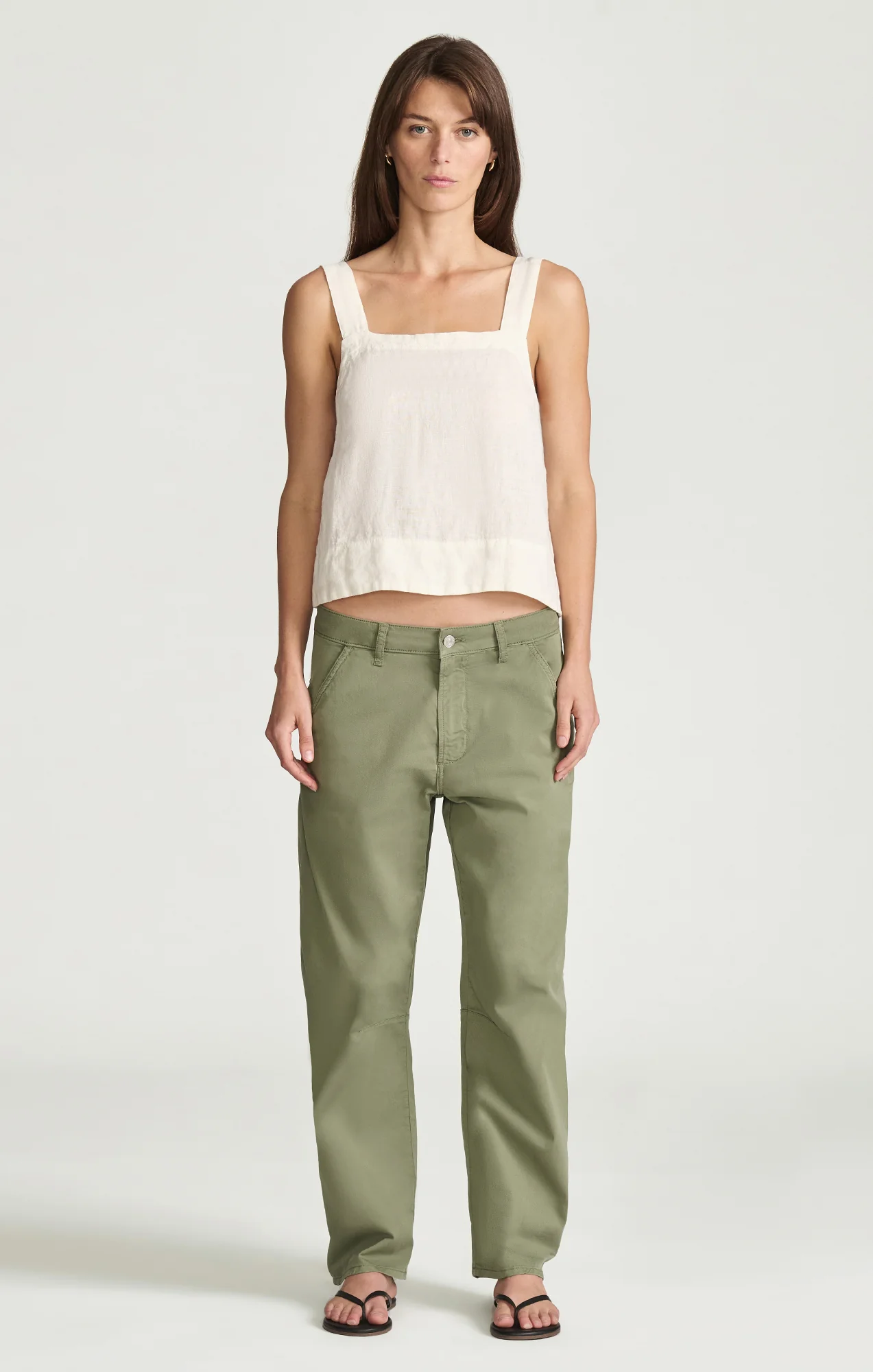 NICA BARREL CHINO IN SEA SPREY SUMMER TWILL - Image 4